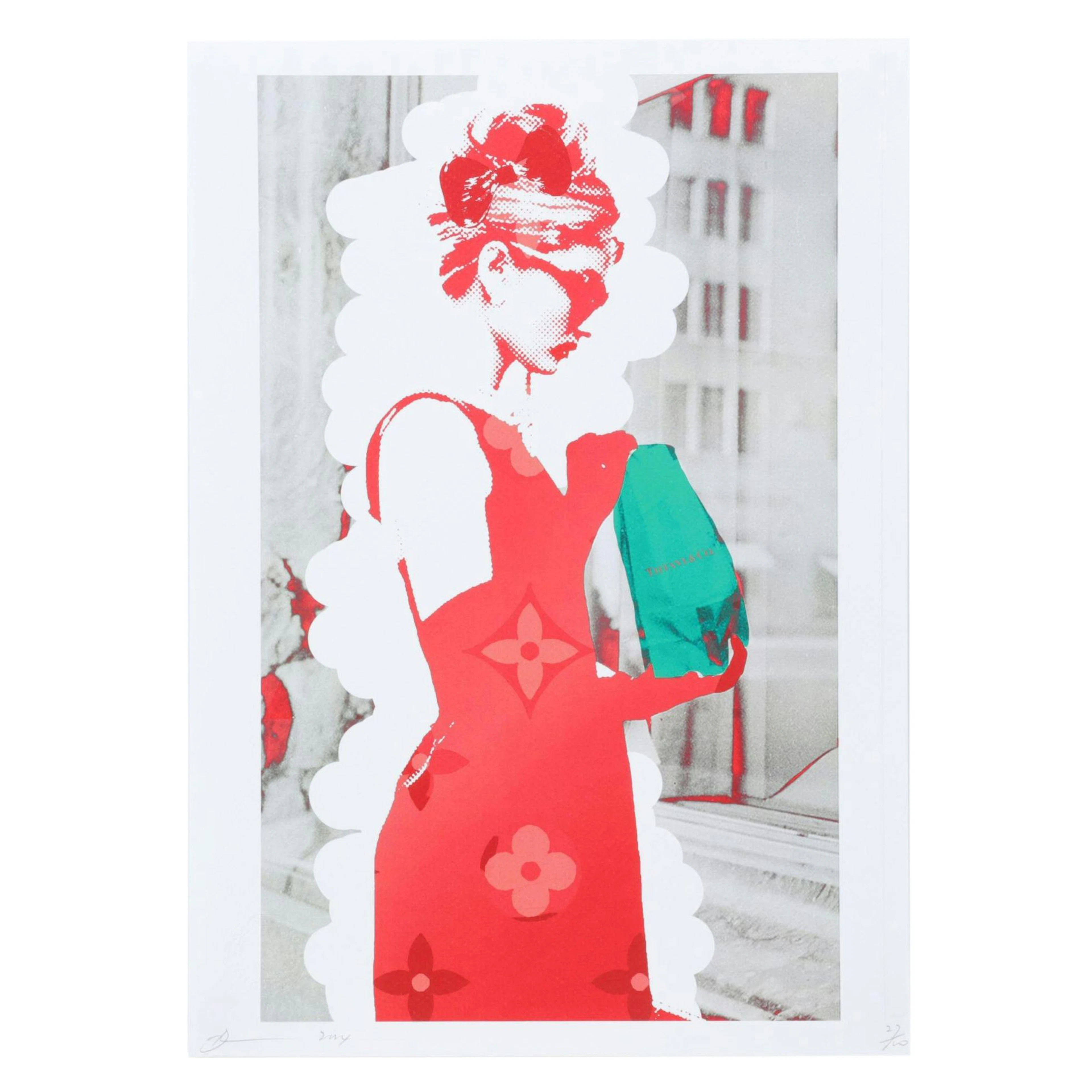 Death NYC Pop Art Graphic Print Featuring Audrey Hepburn, 2023