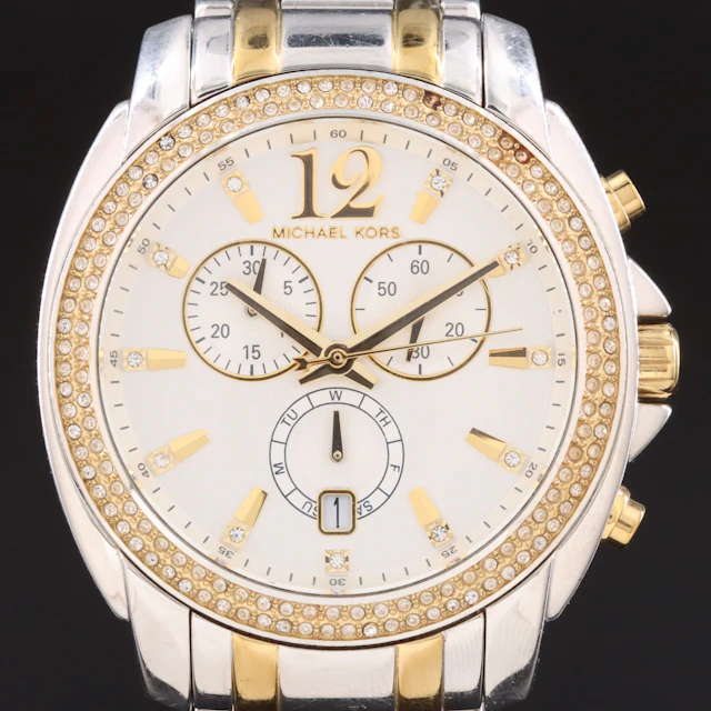Michael Kors Classic Glitz Series Two Tone Quartz Watch #MK- 5603