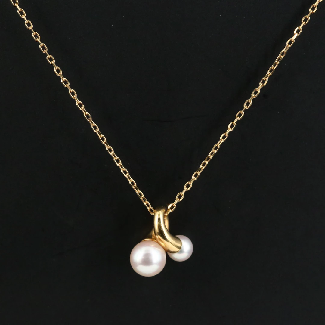 Mikimoto 18K Pearl Pendant Necklace
