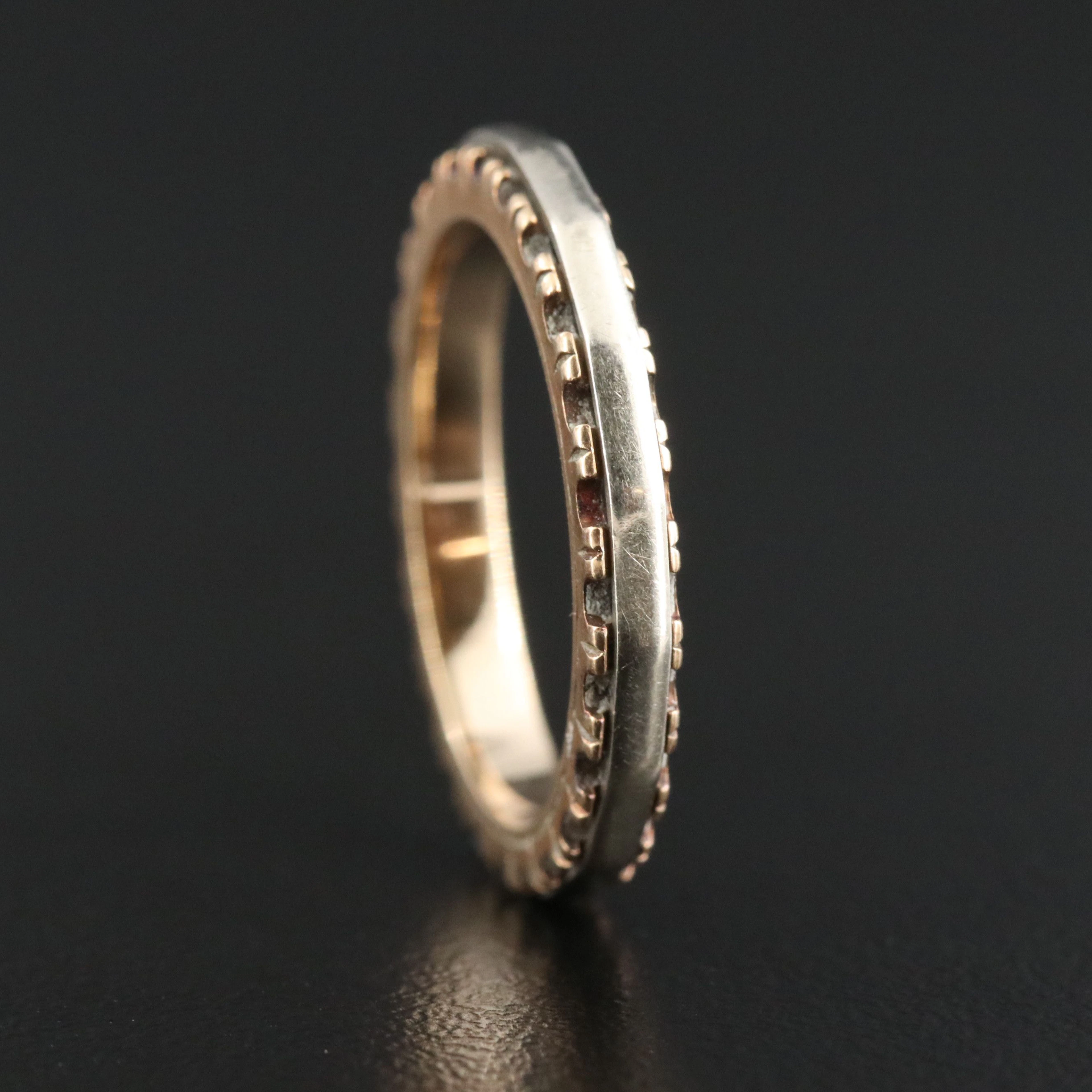 14K Two-Tone Spinner Ring