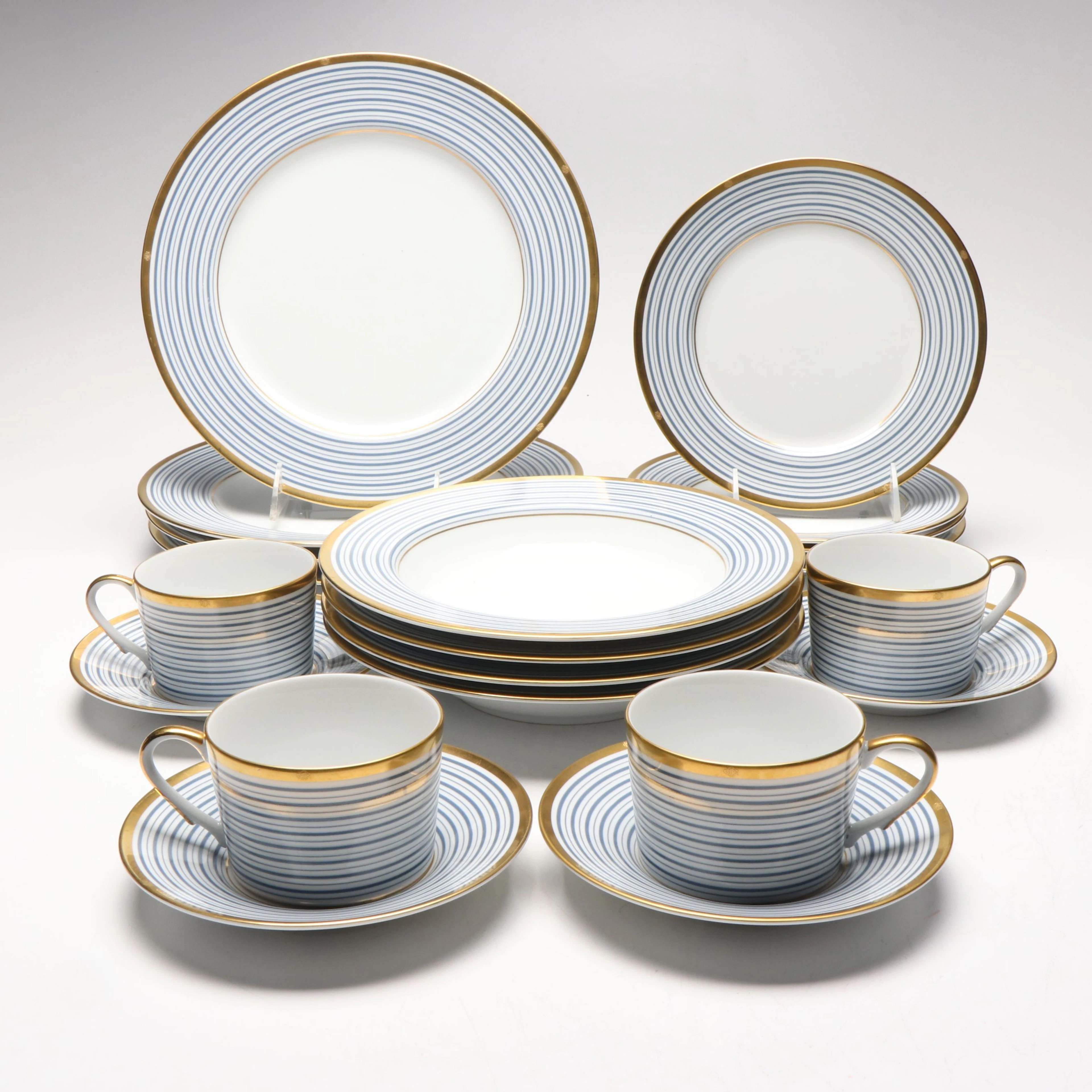 Christian Dior "Tropez Blue" Porcelain Dinnerware, 1991–1994