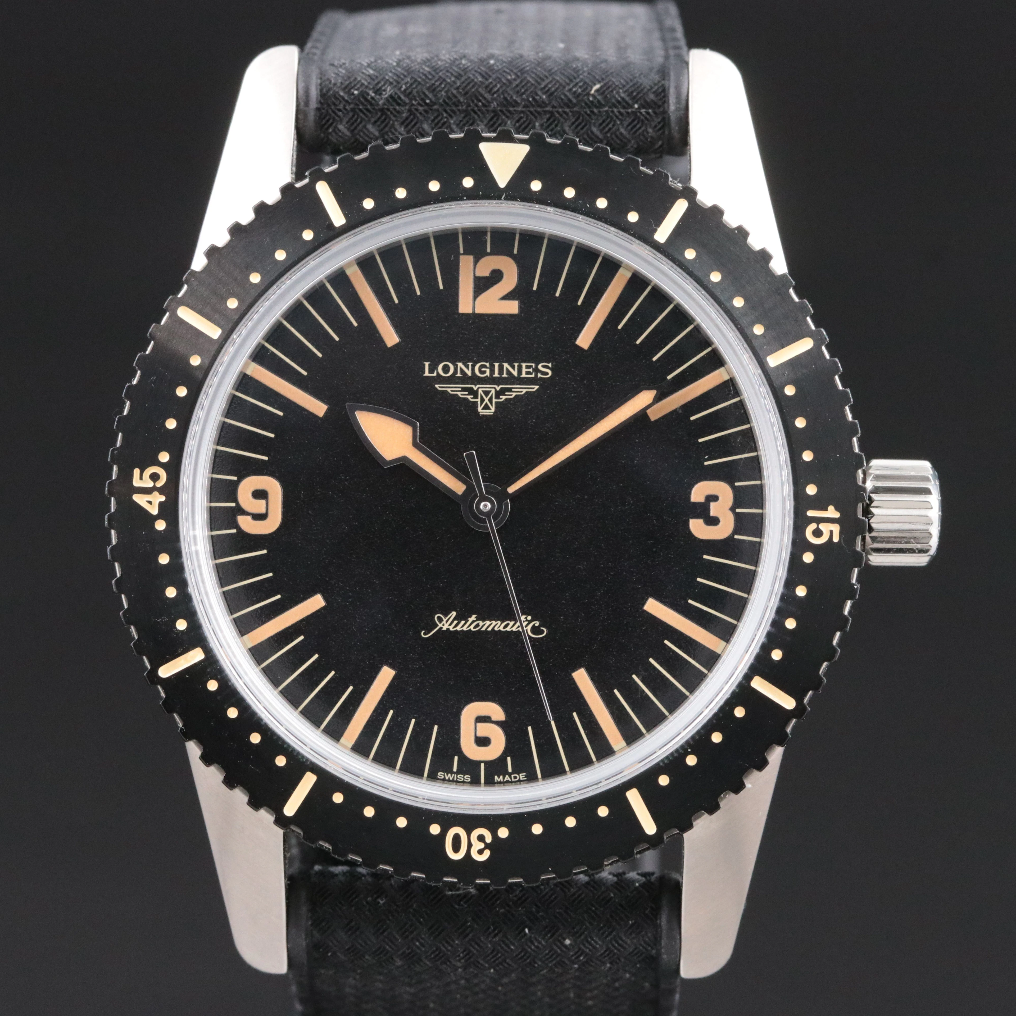 Longines Heritage Skin Diver 42mm Steel Automatic Watch