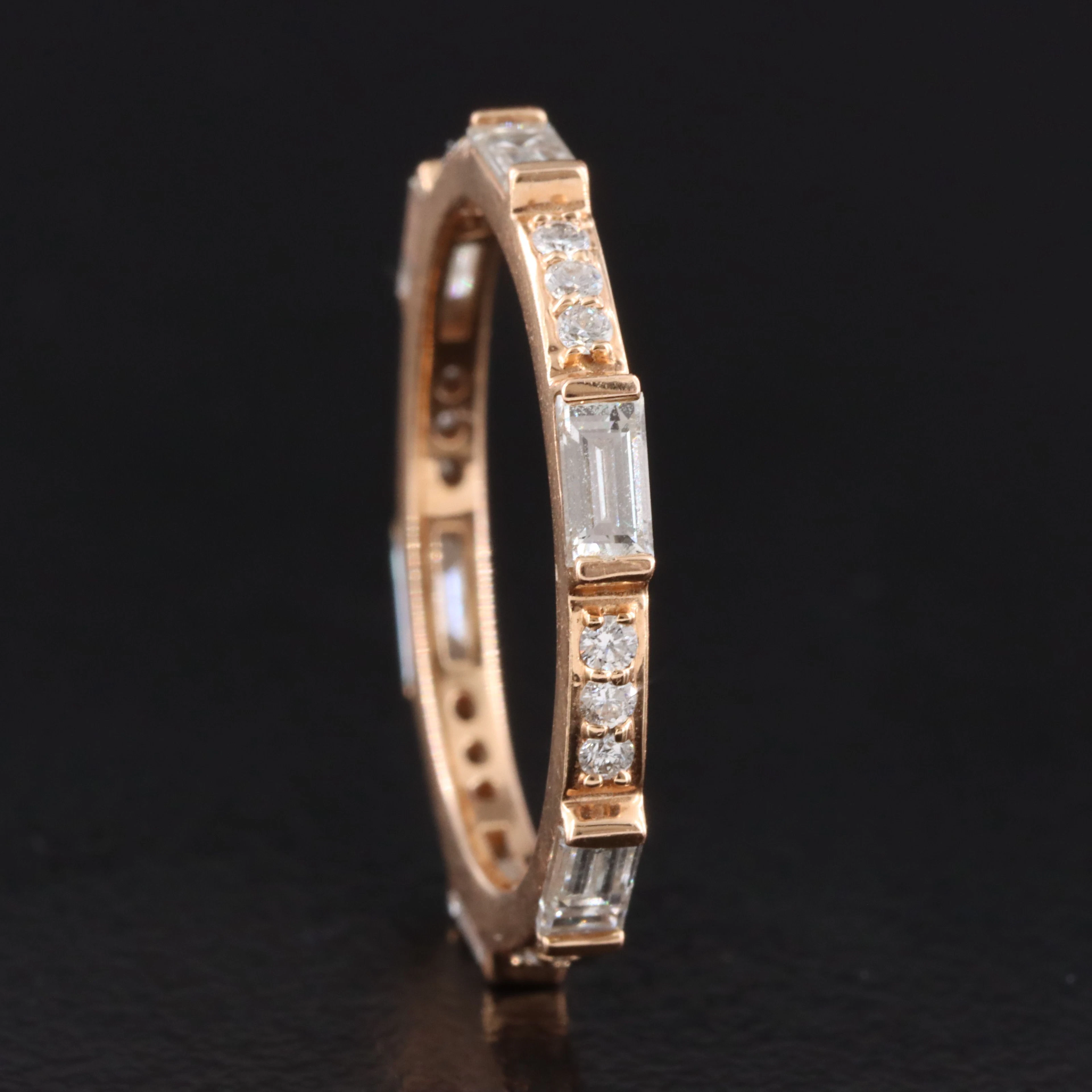 Penny Preville 18K Rose Gold 1.08 CTW Diamond Eternity Ring