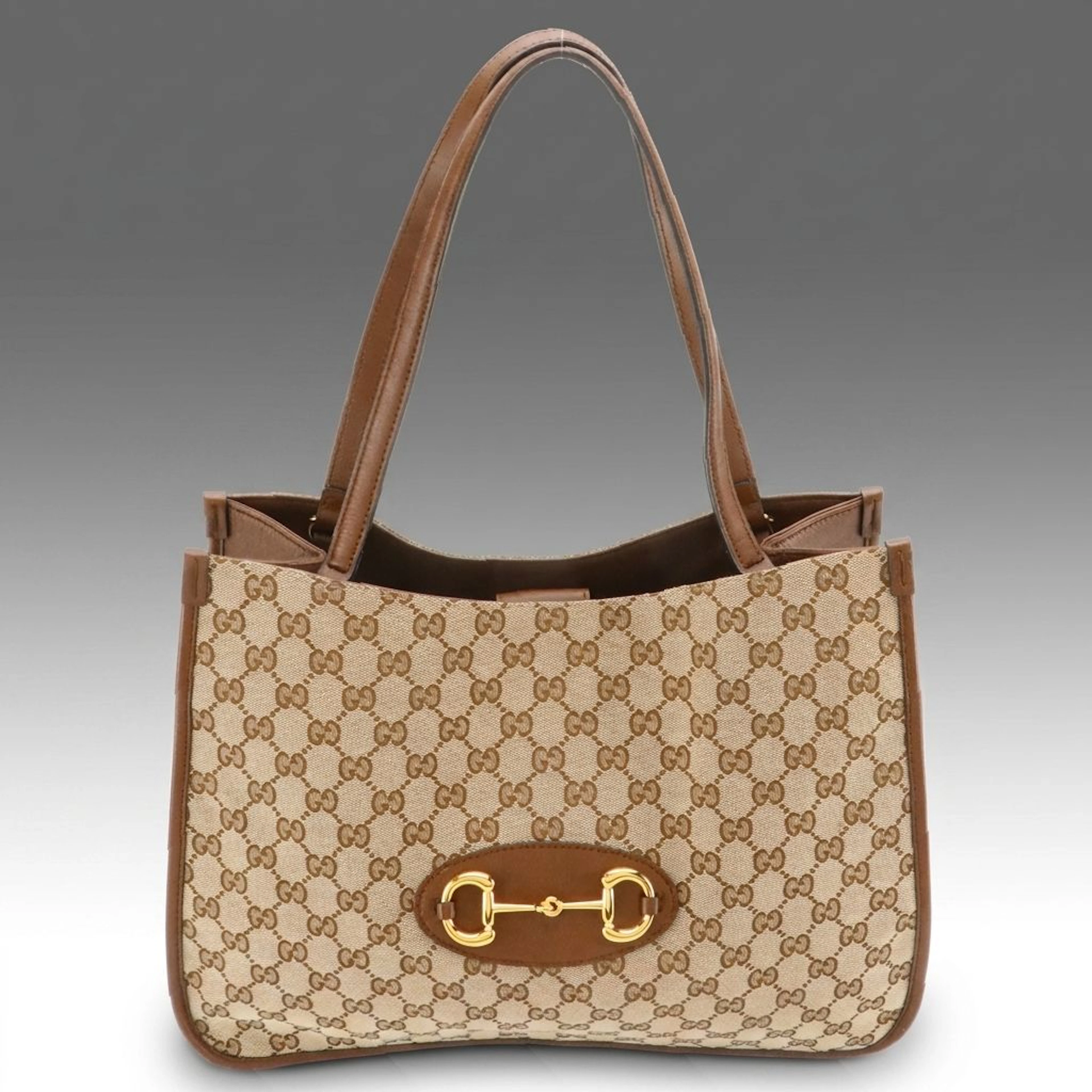 Gucci Horsebit 1955 Medium Shoulder Bag in GG Supreme Monogram Canvas
