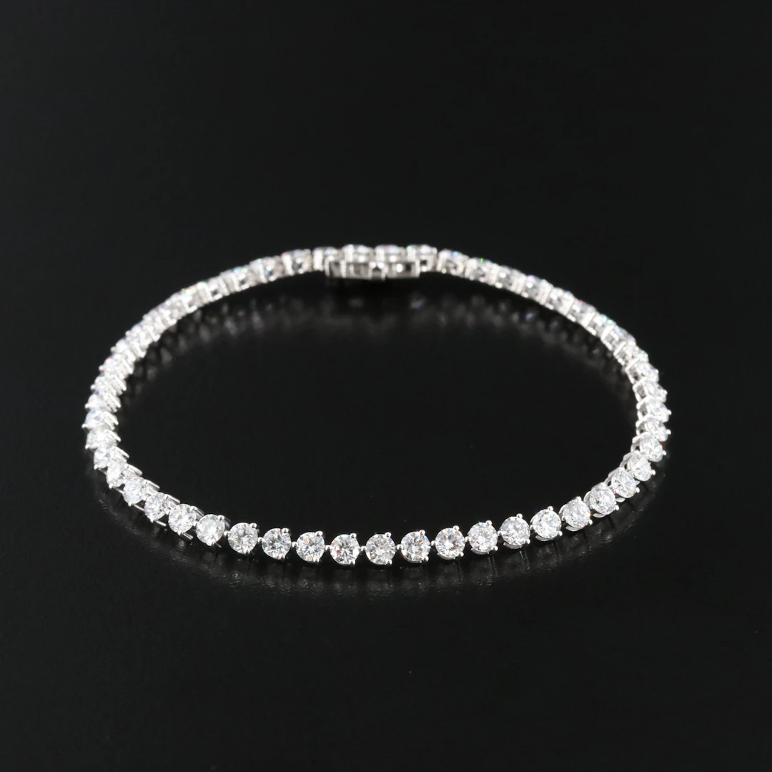 14K 5.19 CTW Lab Grown Diamond Line Bracelet