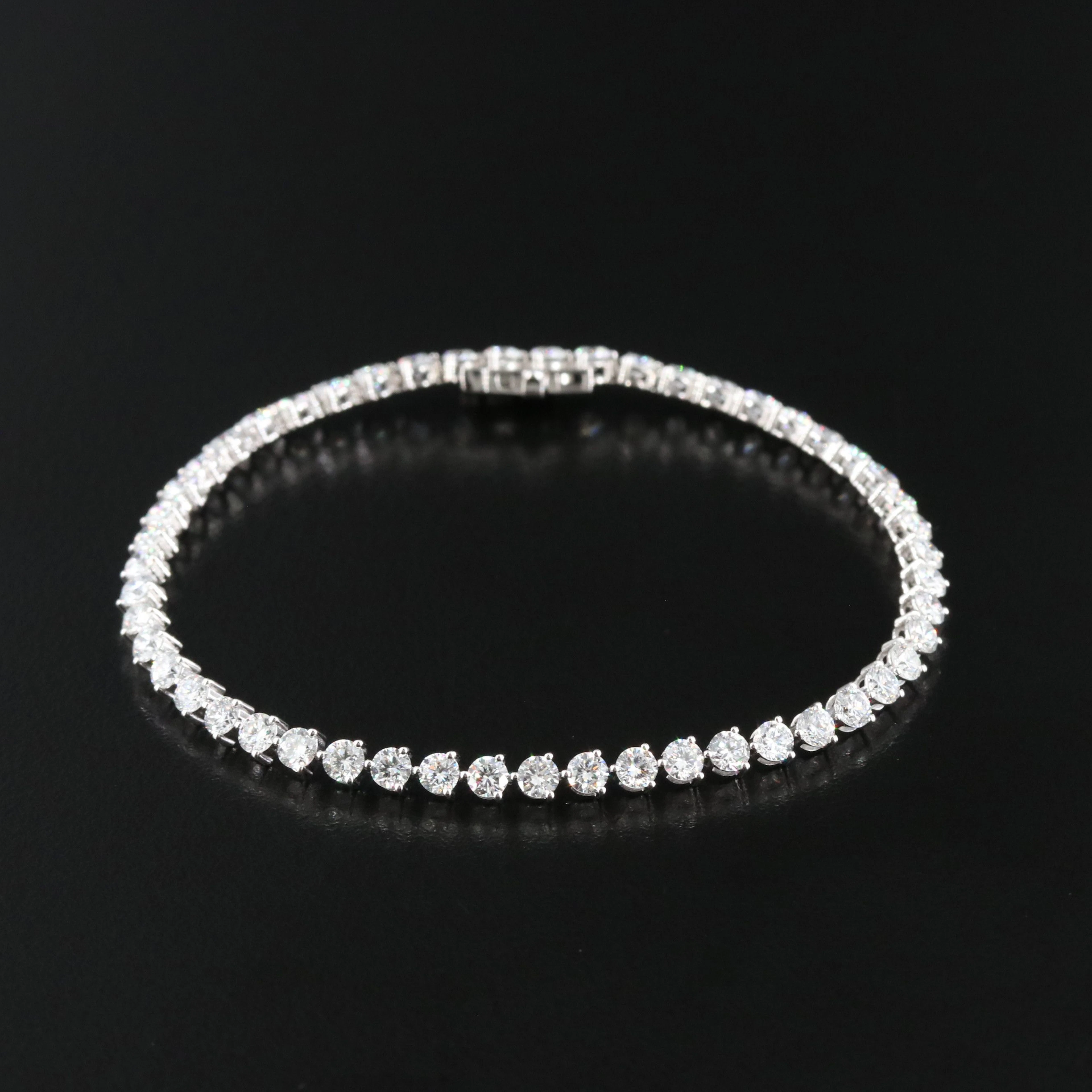 14K 5.19 CTW Lab Grown Diamond Line Bracelet