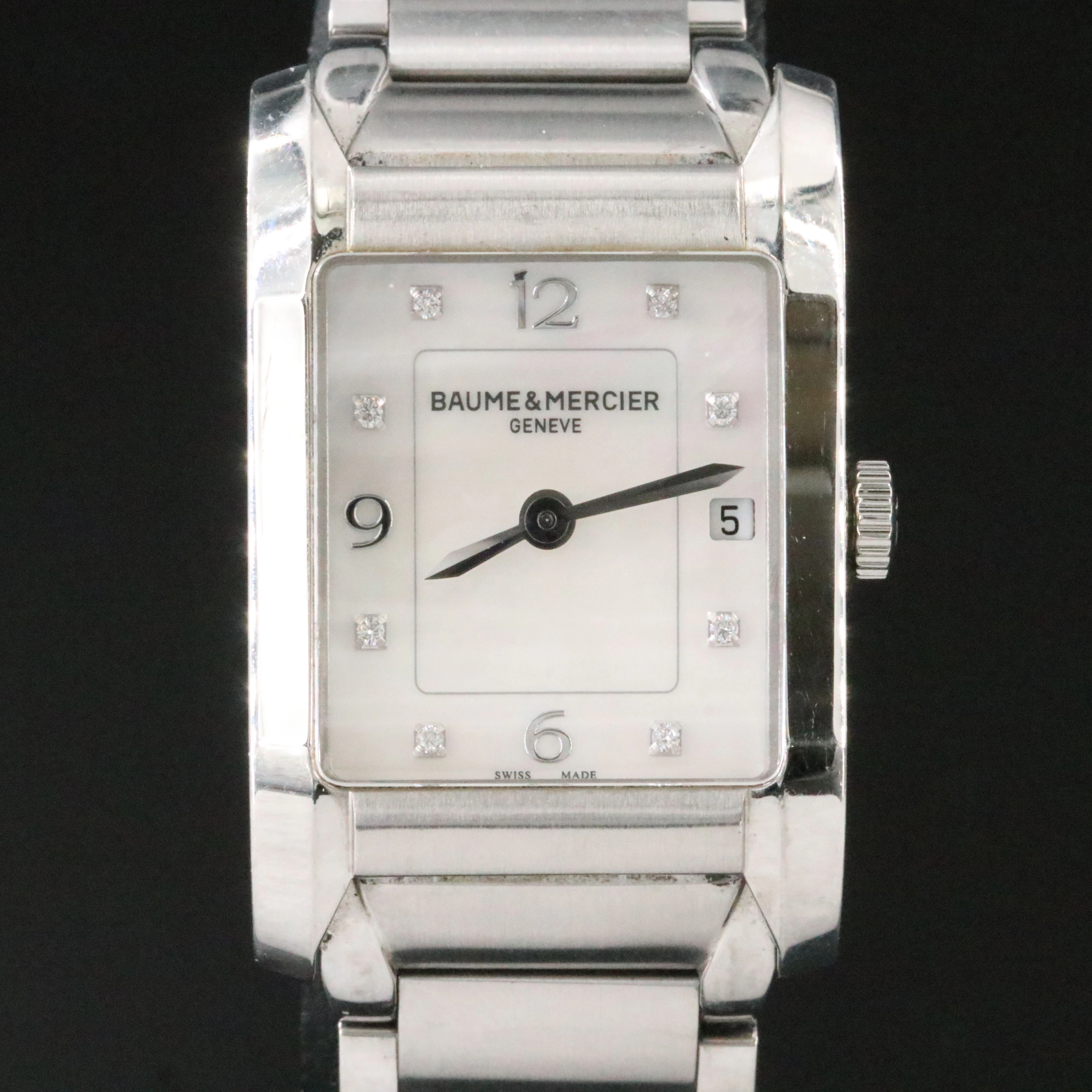Baume & Mercier Hampton Mother-of-Pearl Dial Stainless Steel Swiss Quartz Watch