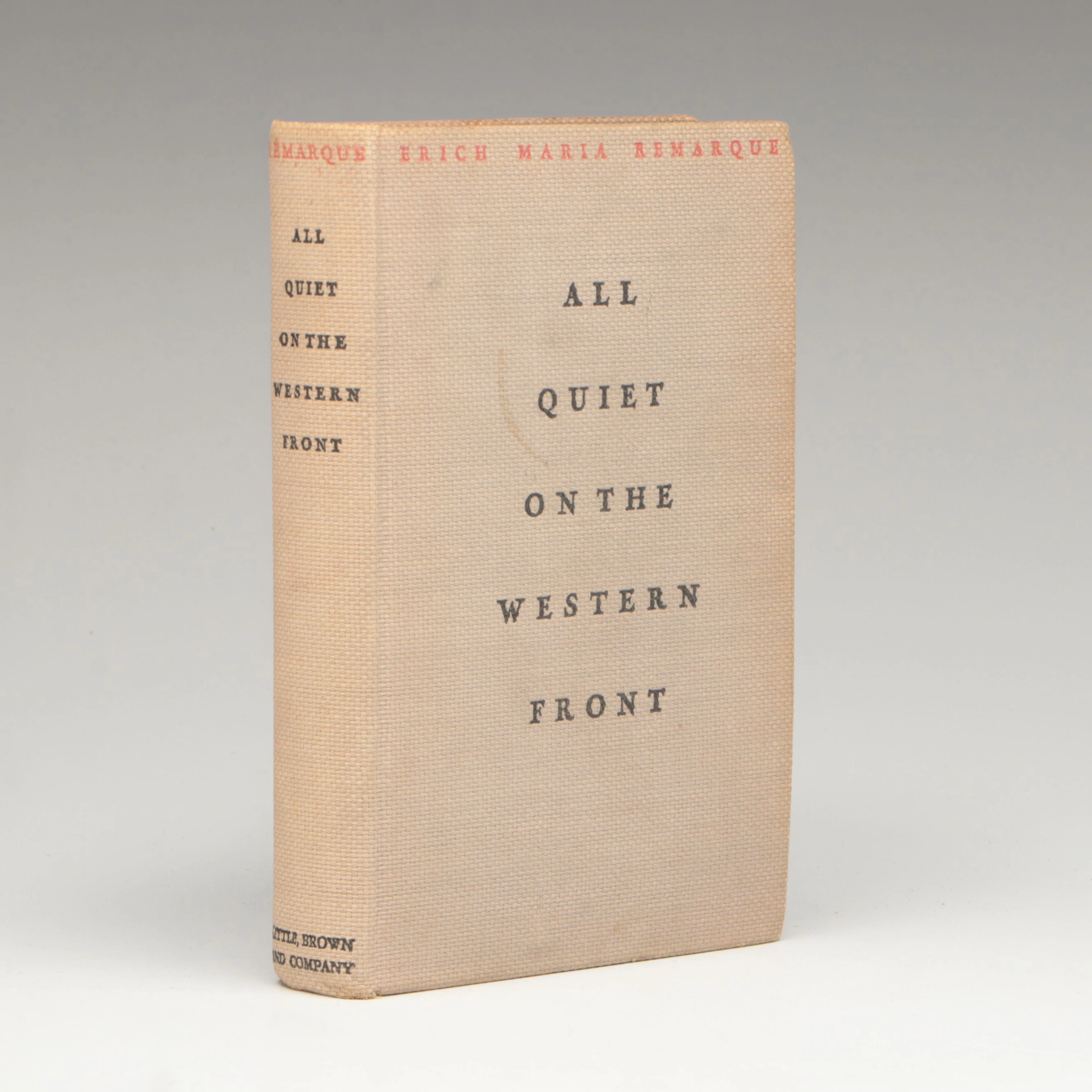 First American Printing "All Quiet on the Western Front" by Erich