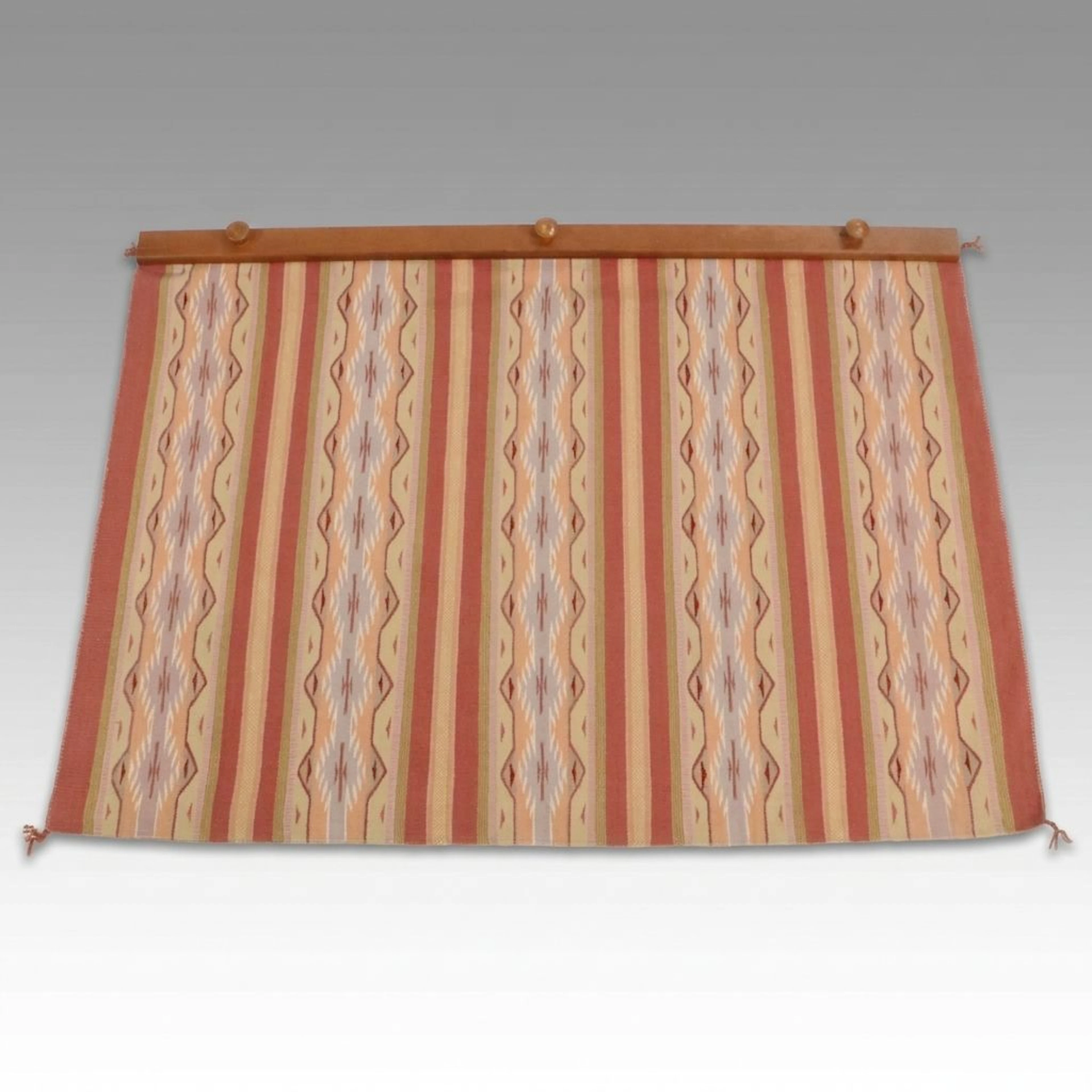 Handwoven Natural Dyed Wool Hanging Textile