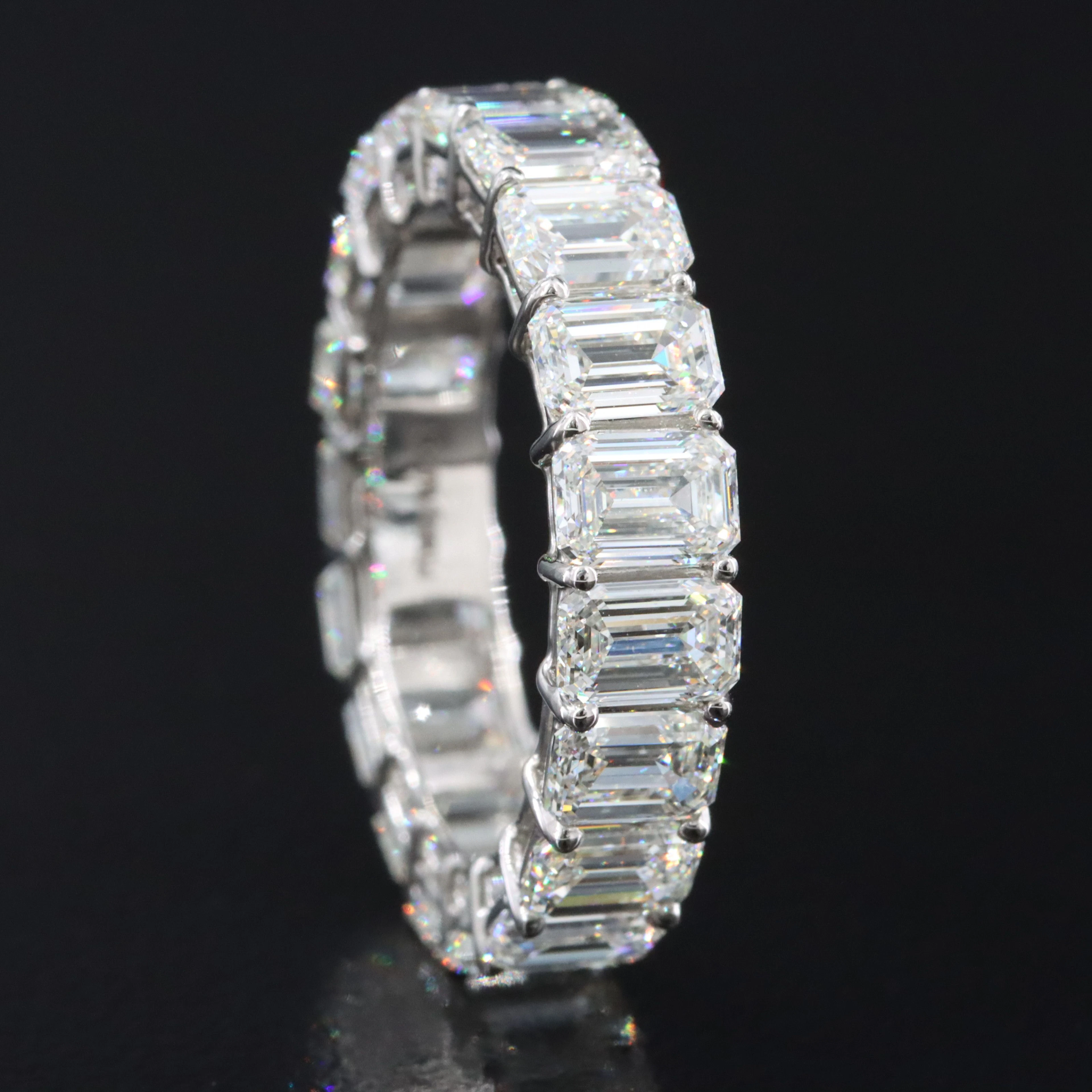 Platinum 6.00 CTW Diamond Eternity Band with GIA Reports
