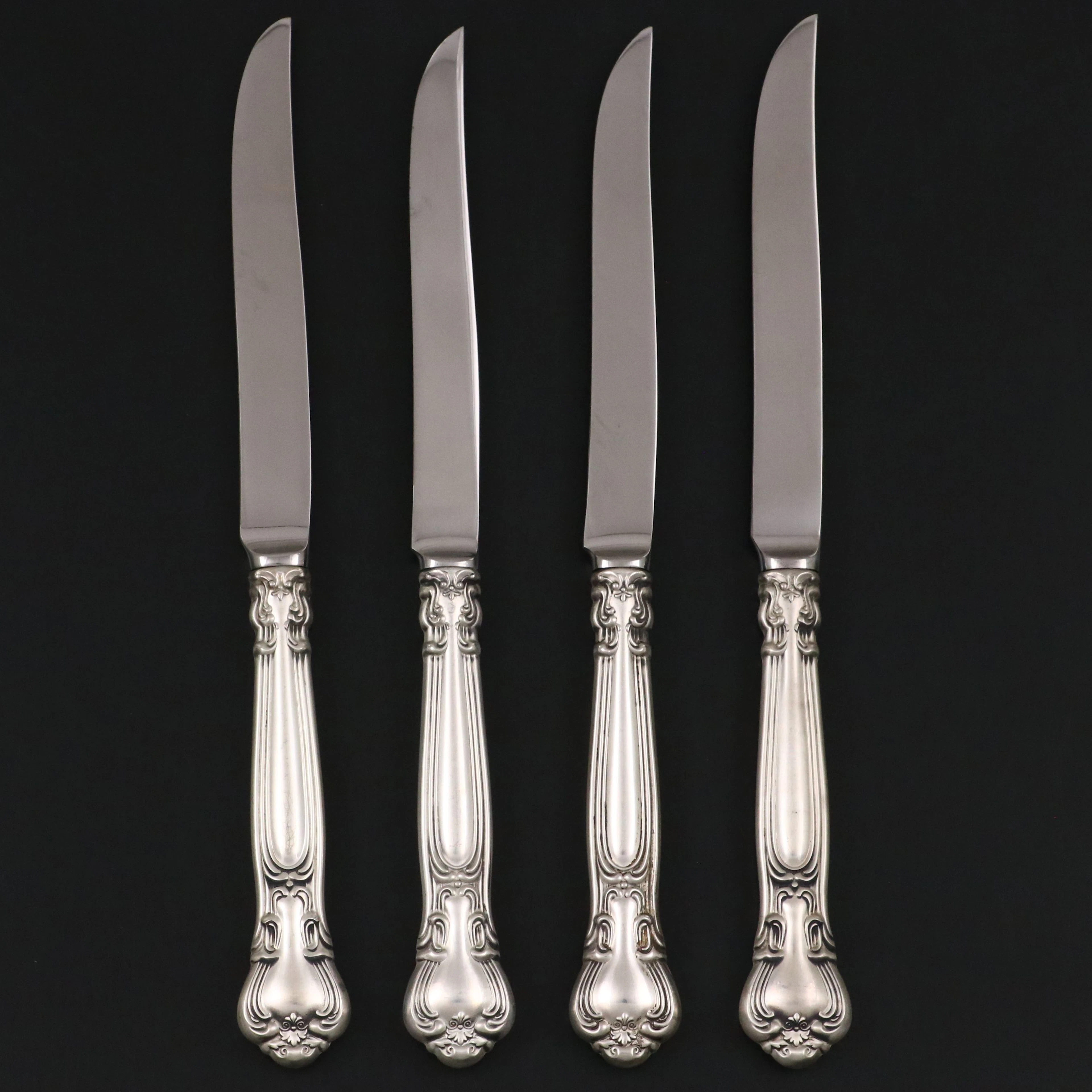 Gorham "Chantilly" Sterling Silver Handled Steak Knives