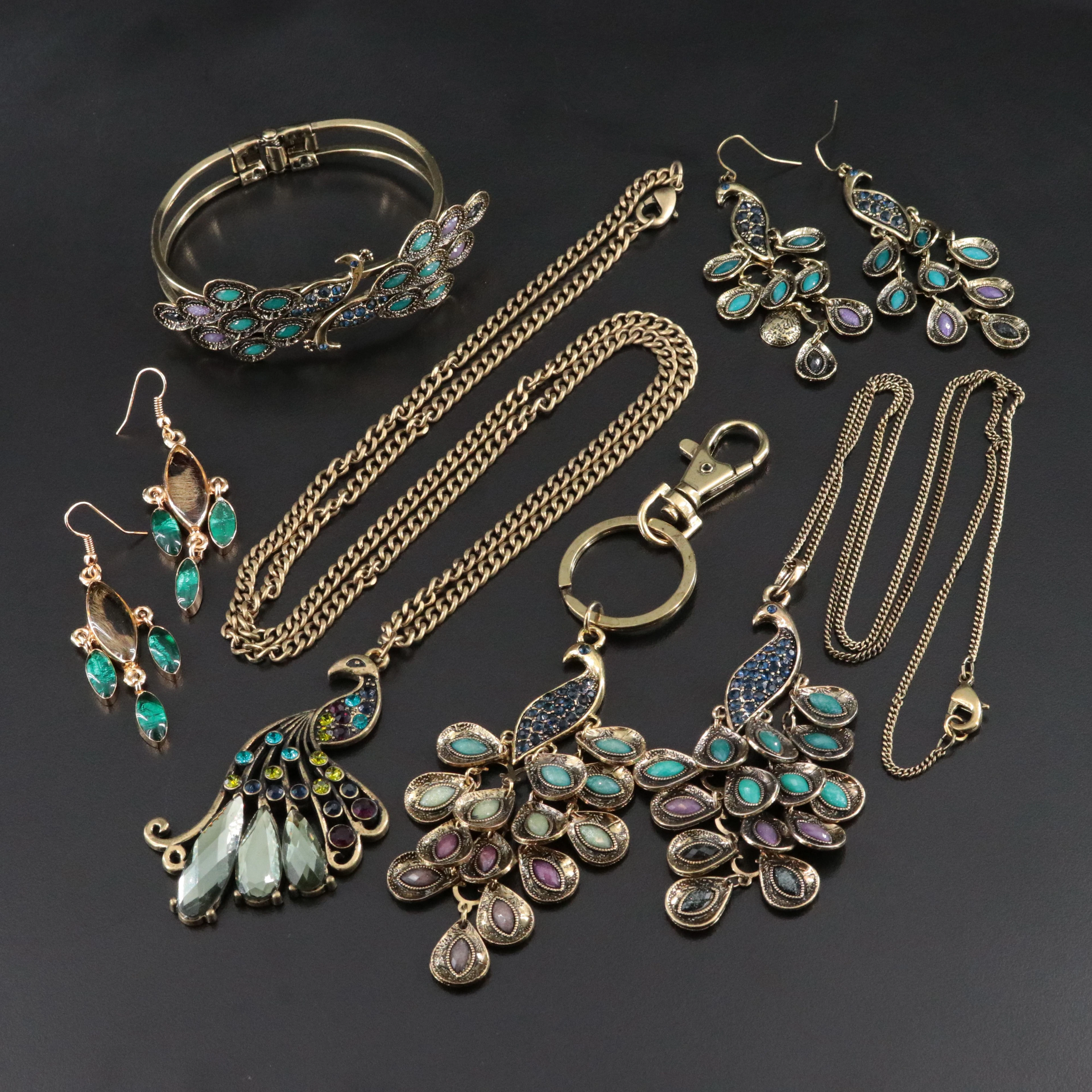 Peacock Themed Jewelry Collection