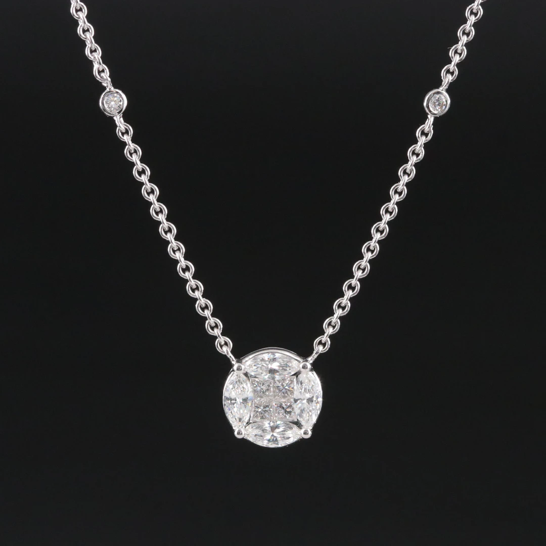 18K 1.56 CTW Diamond Necklace