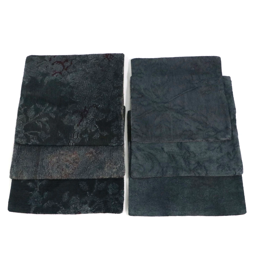 Turkish Overdyed Handwoven Rug Faced Pillow Covers