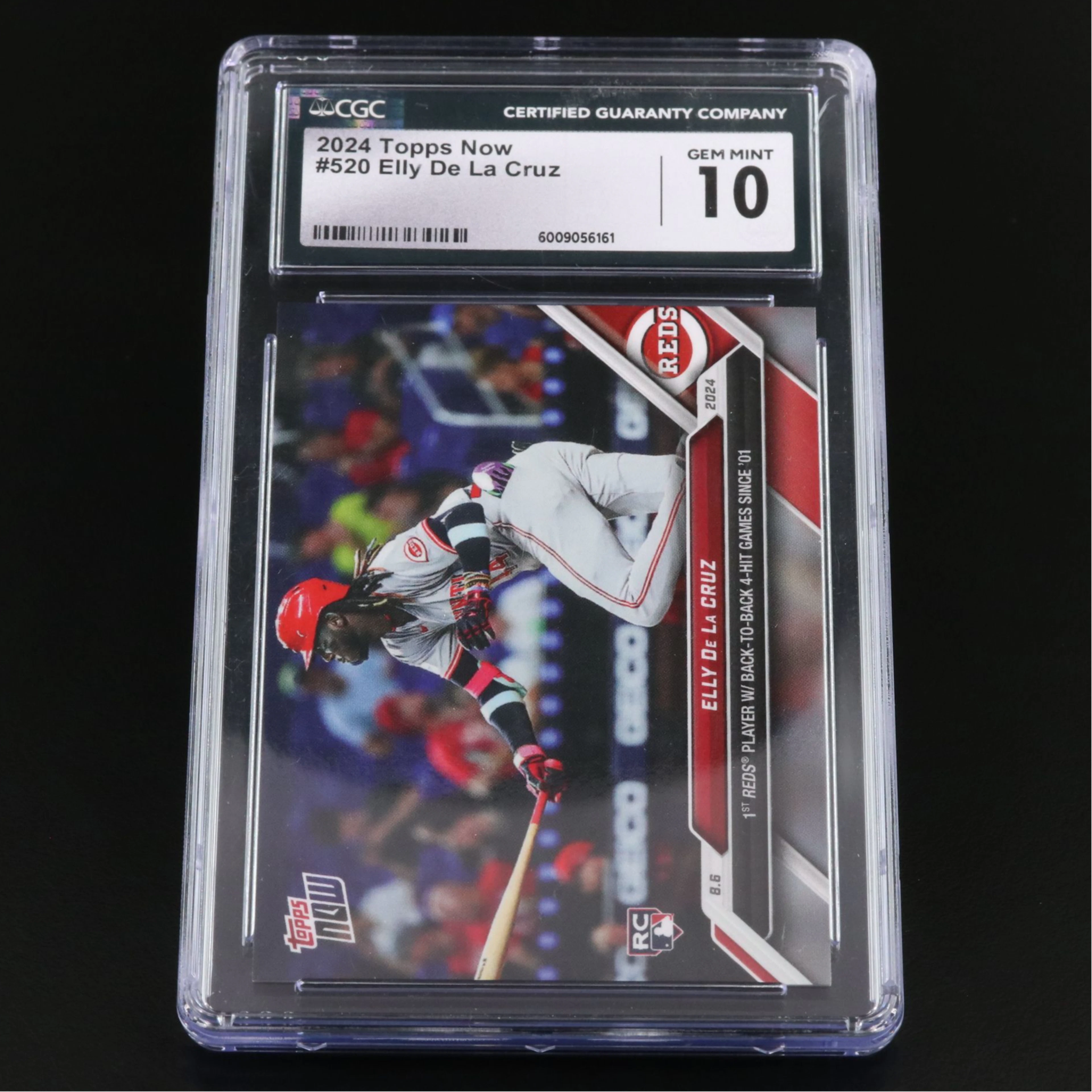 2024 Topps Now Elly De La Cruz Cincinnati Reds Rookie Card Graded CGC 10