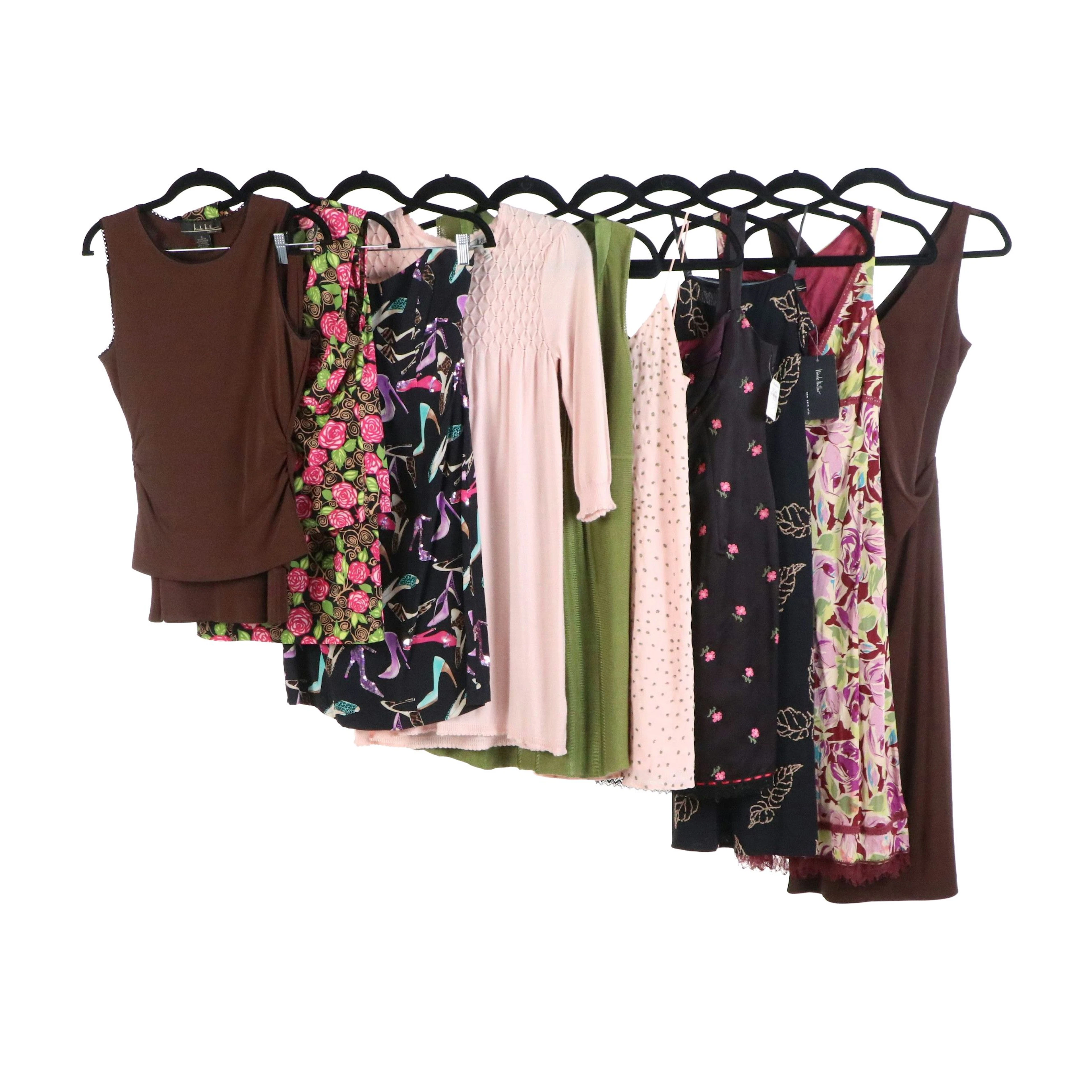 Nicole Miller Beaded Silk Mini Dresses, Strapless Dress, Skirt Sets and More