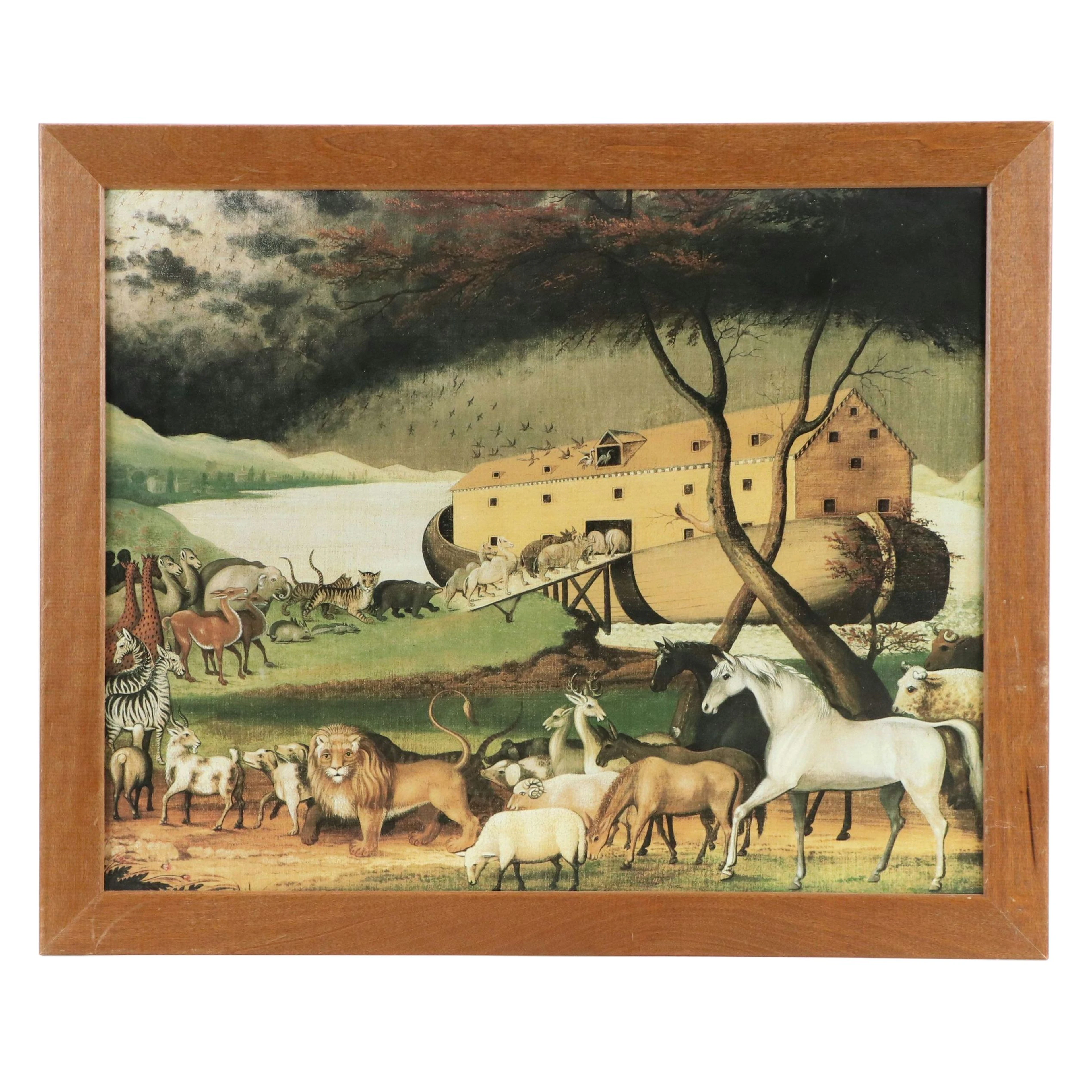 Offset Lithograph After After Edward Hicks "Noah's Ark," 20th Century