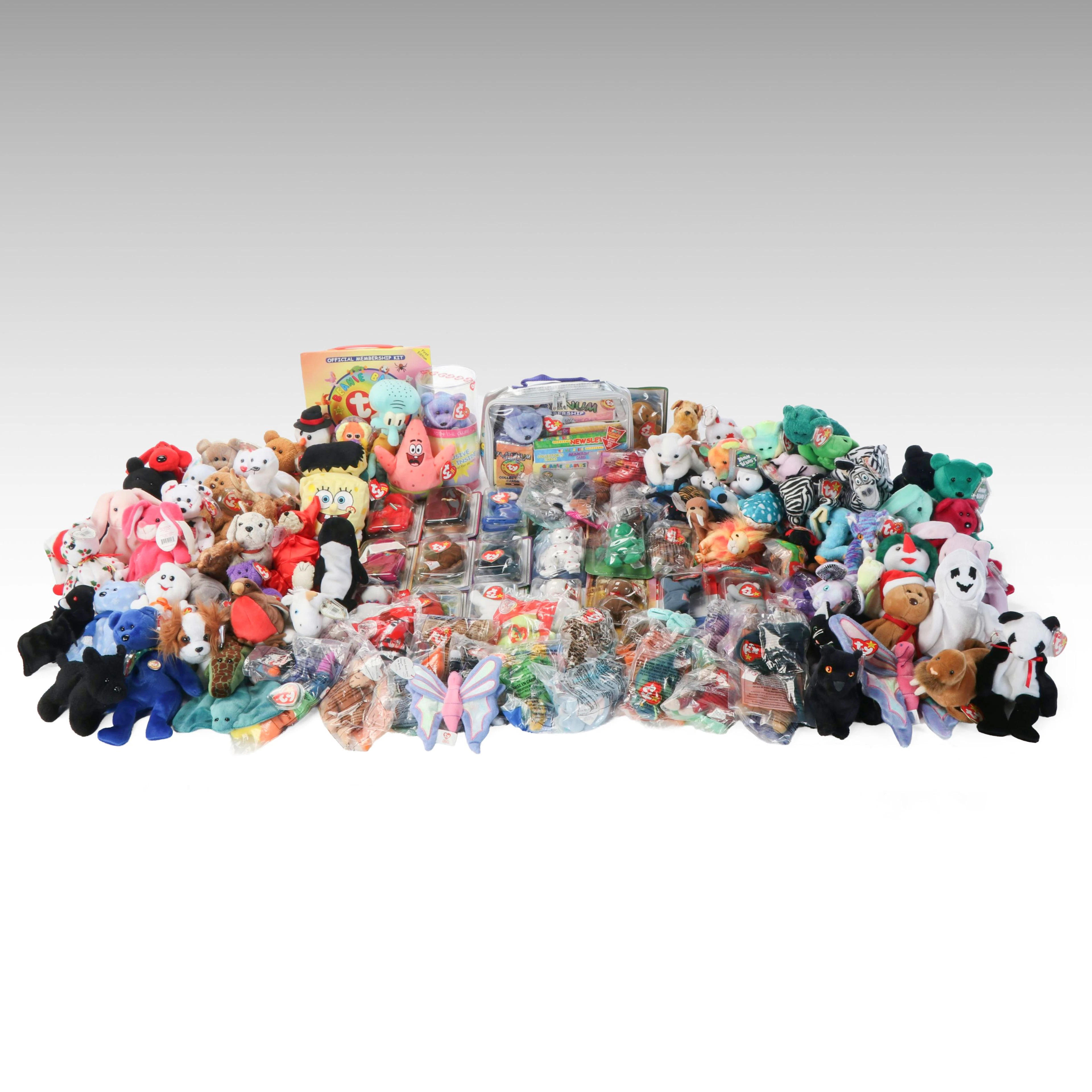 Ty Beanie Babies Membership Kits with More Beanie Babies and Stuffed Toys