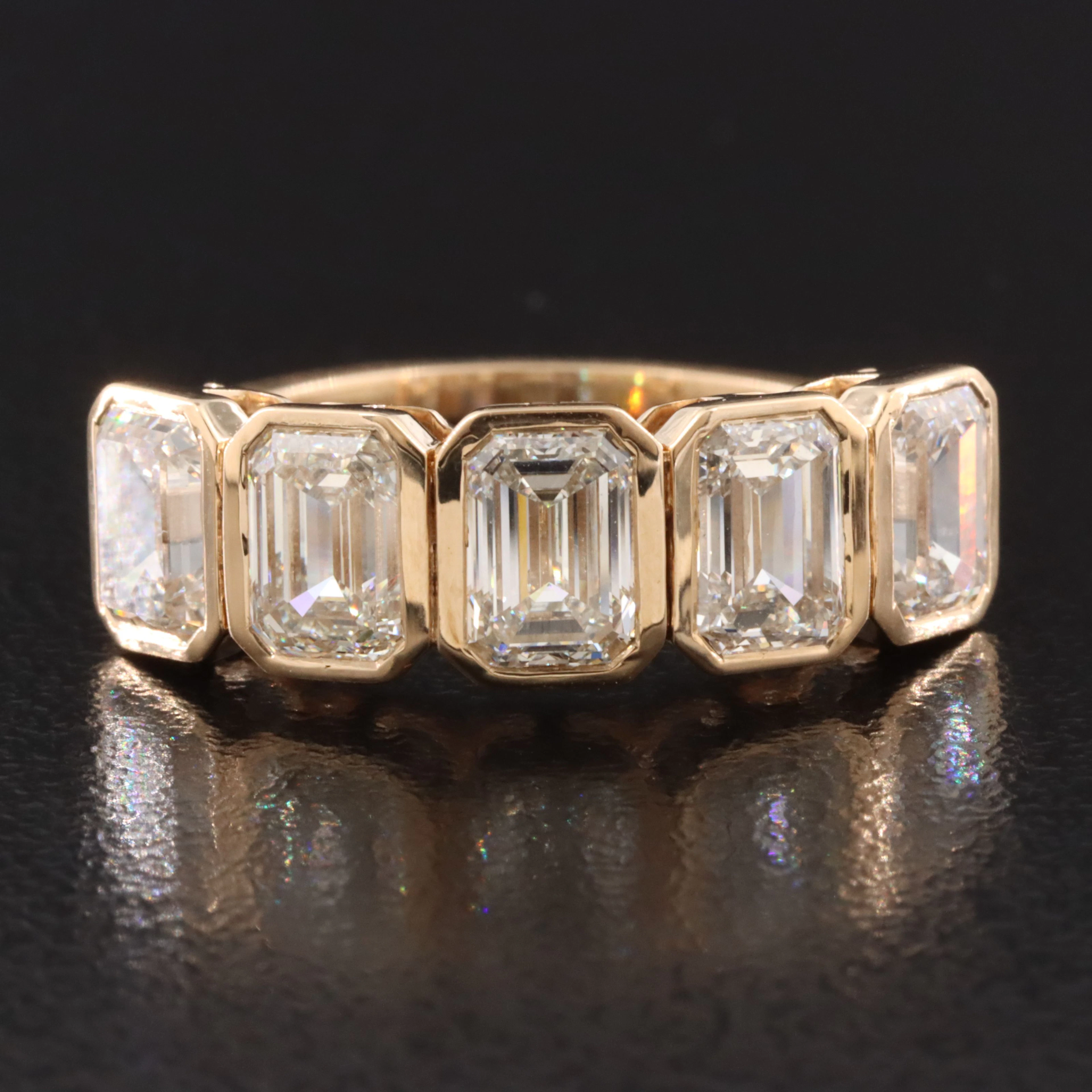 14K 3.02 CTW Diamond Ring with GIA Reports