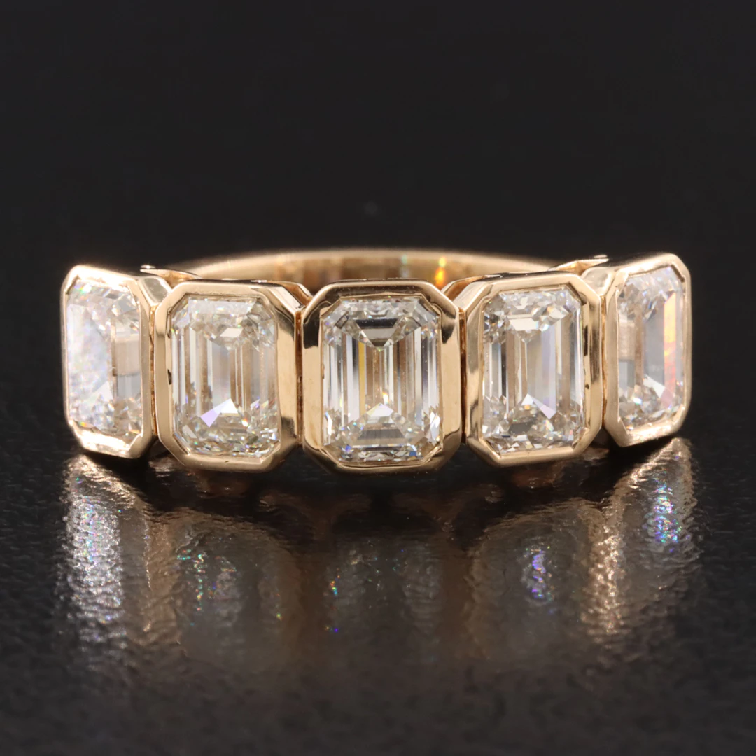 14K 3.02 CTW Diamond Ring with GIA Reports