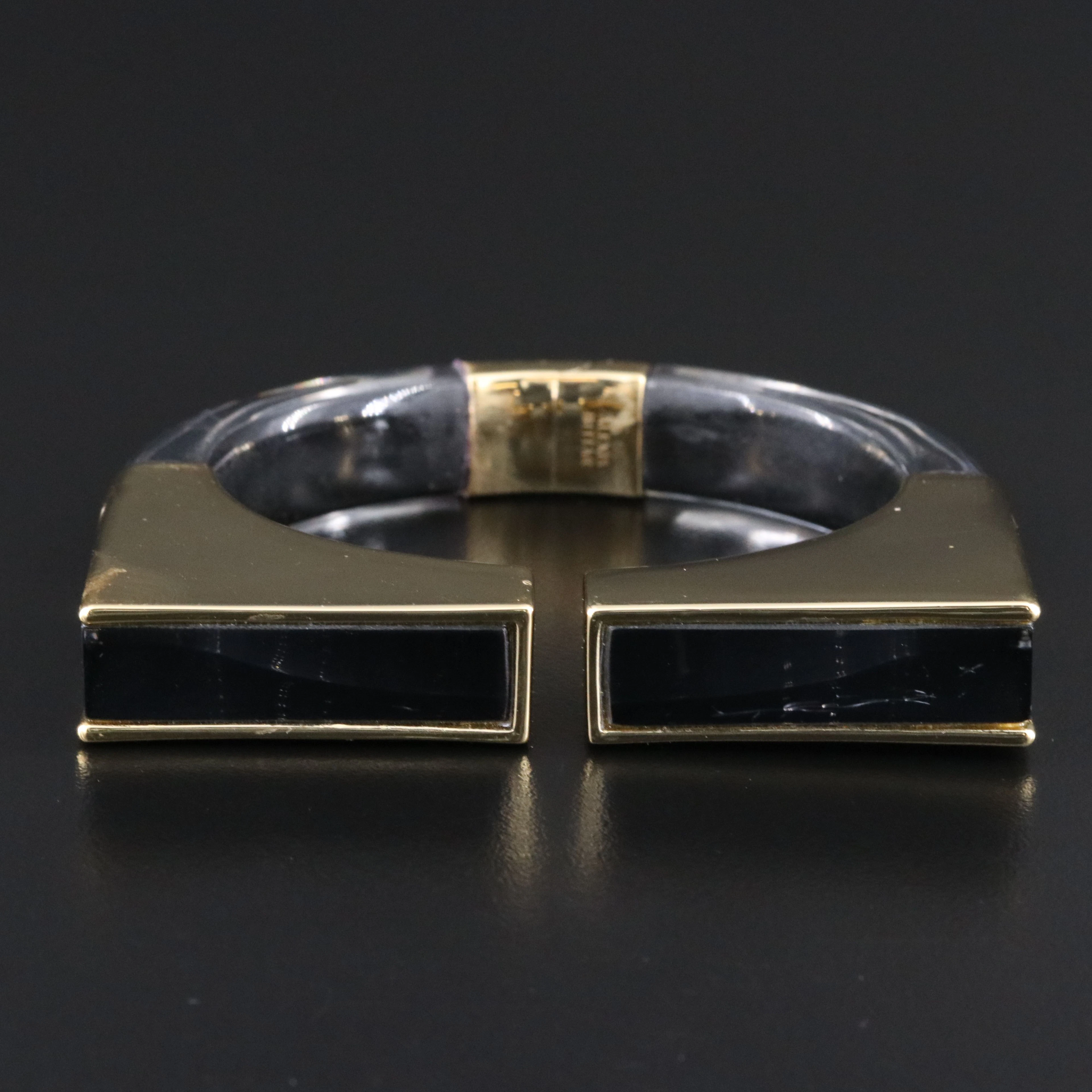 Alexis Bittar Lucite and Gold-Tone Cuff