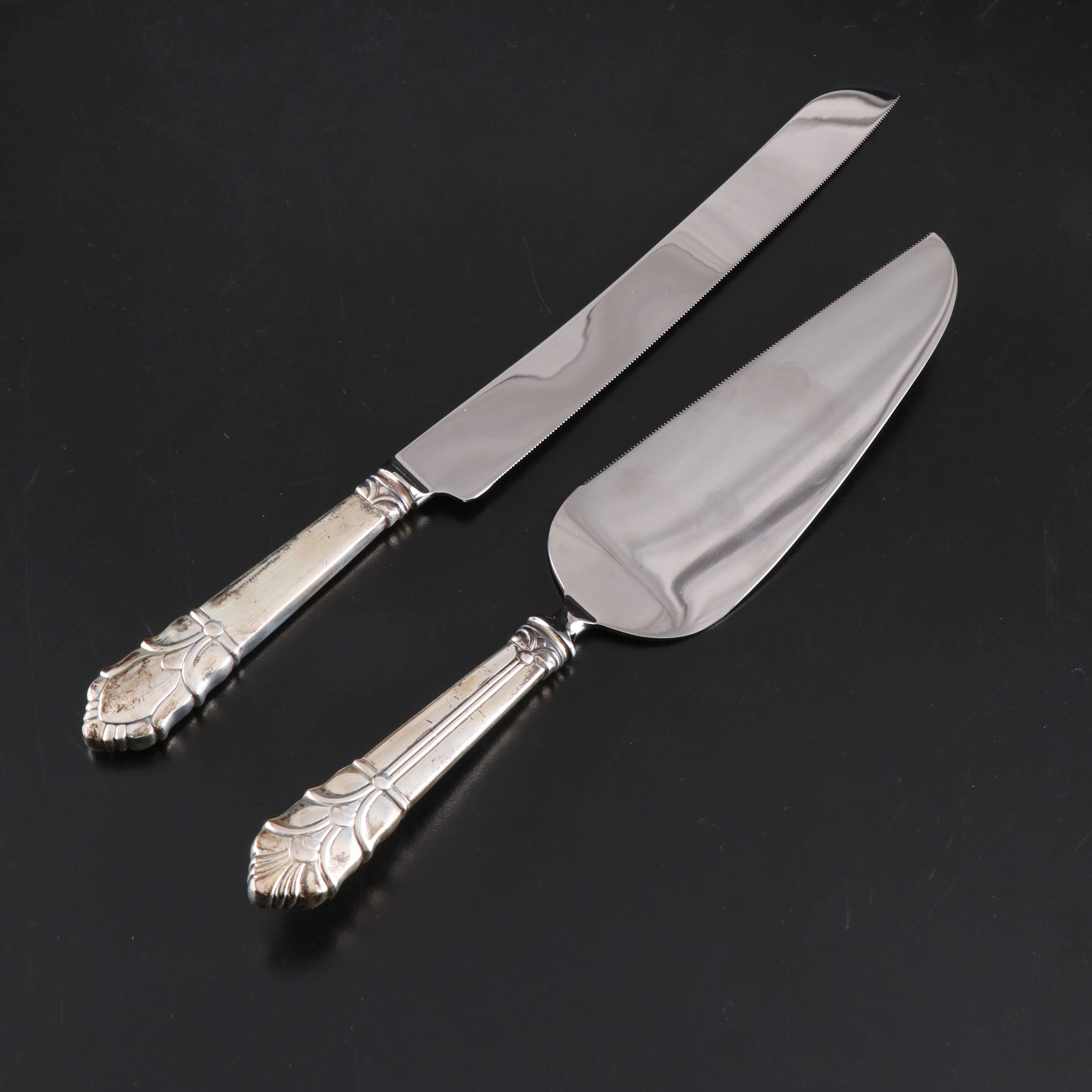 Tiffany & Co. Sterling Silver Handled Cake Knife and Server