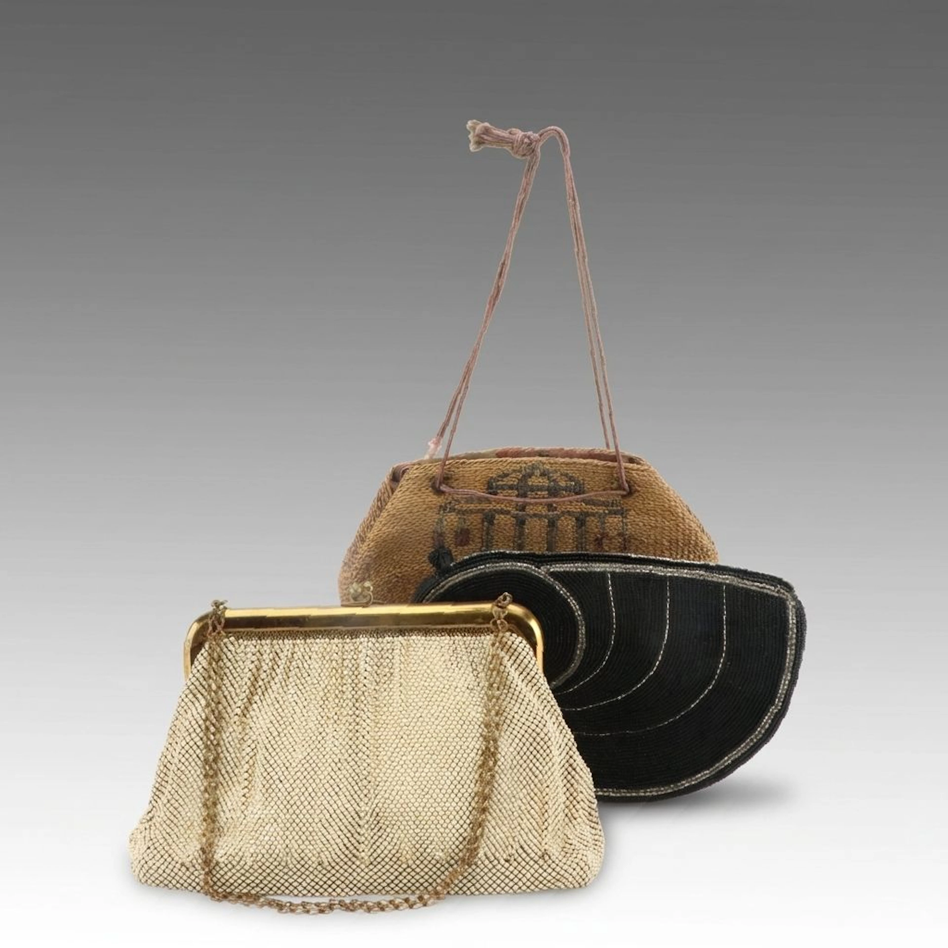 Whiting & Davis Metal Mesh Evening Bag, Beaded Clutch, and More, Vintage