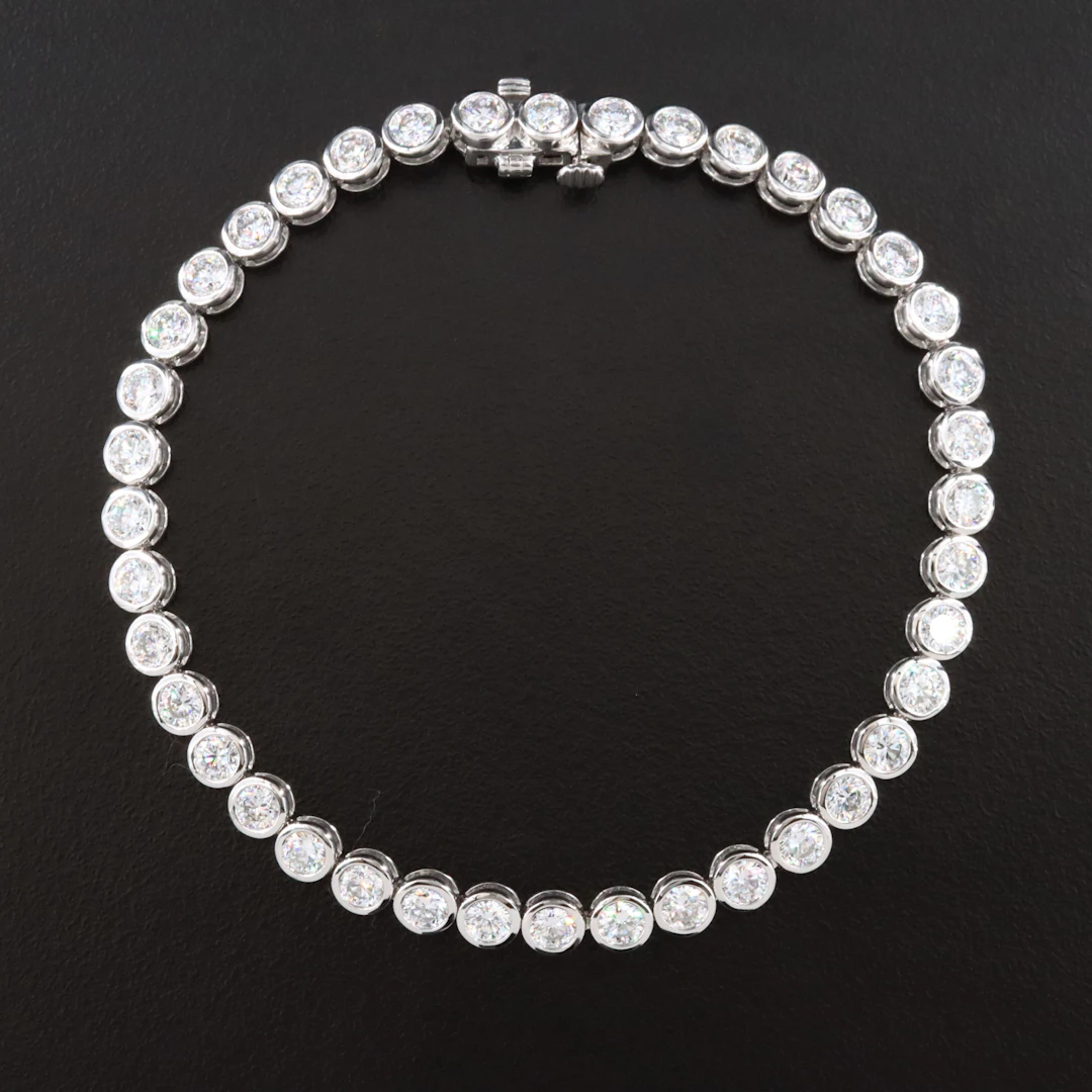 14K 5.00 CTW Lab Grown Diamond Bracelet with IGI Report