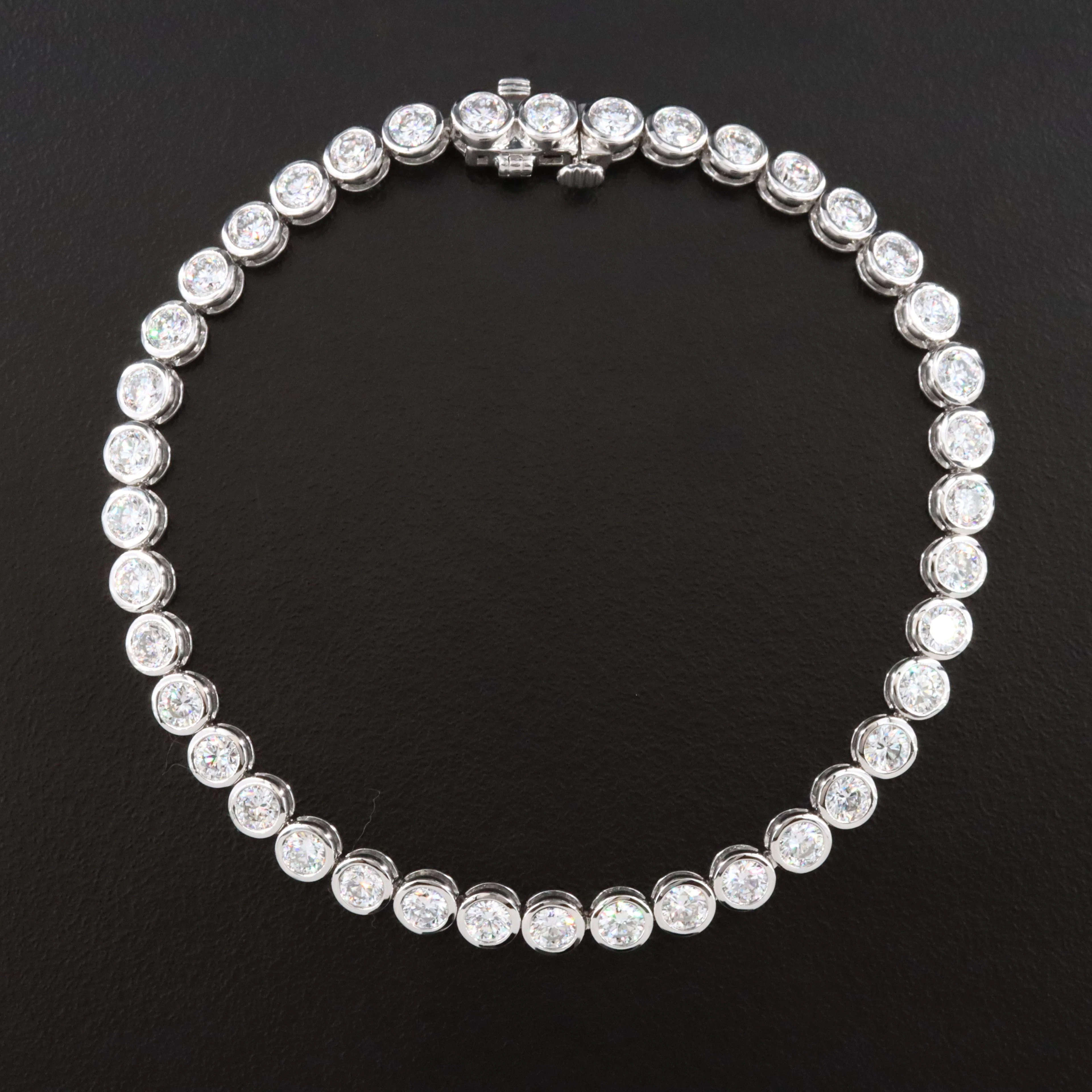 14K 5.00 CTW Lab Grown Diamond Bracelet with IGI Report