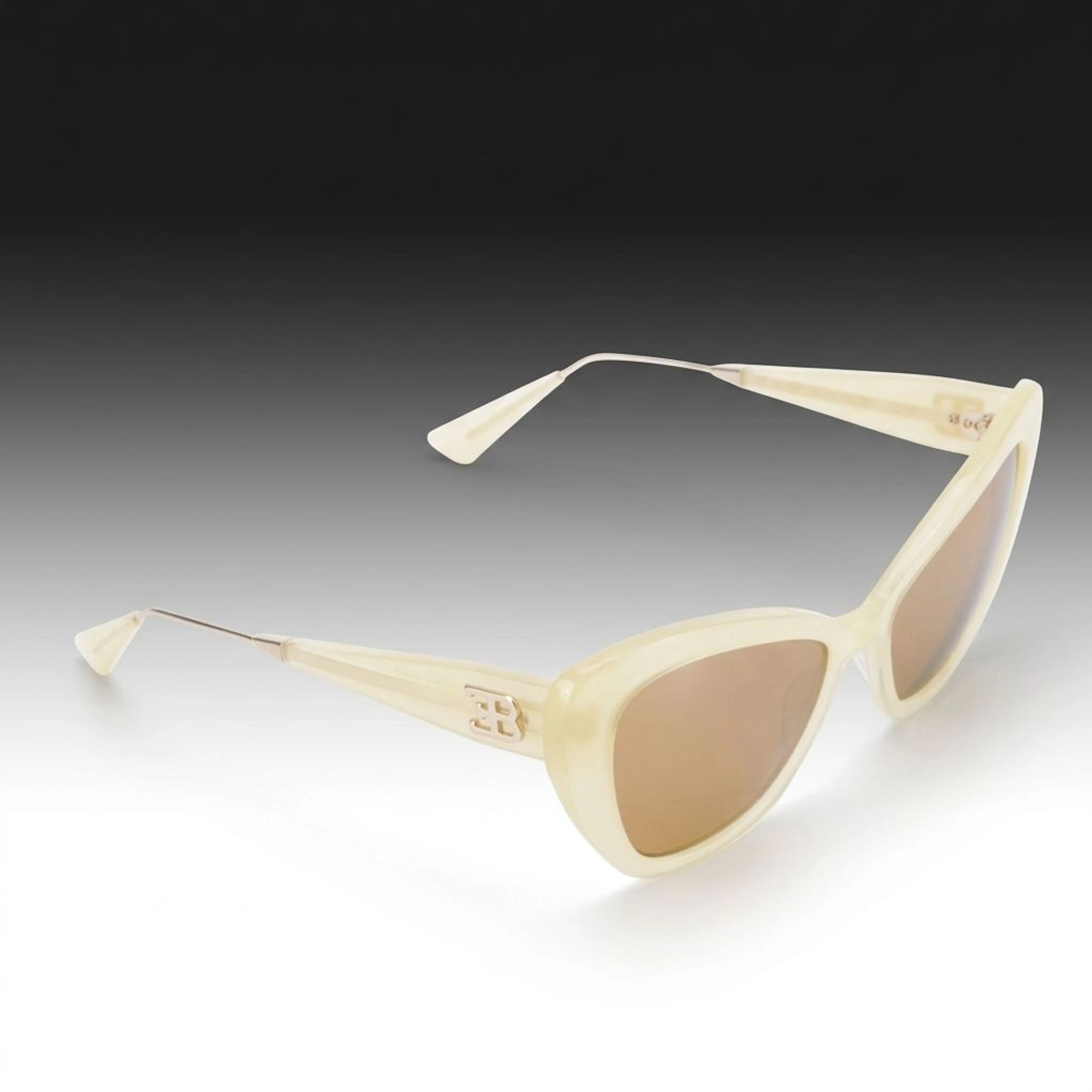 Bugatti 39 Handcrafted Cat Eye Sunglasses with Case and Box