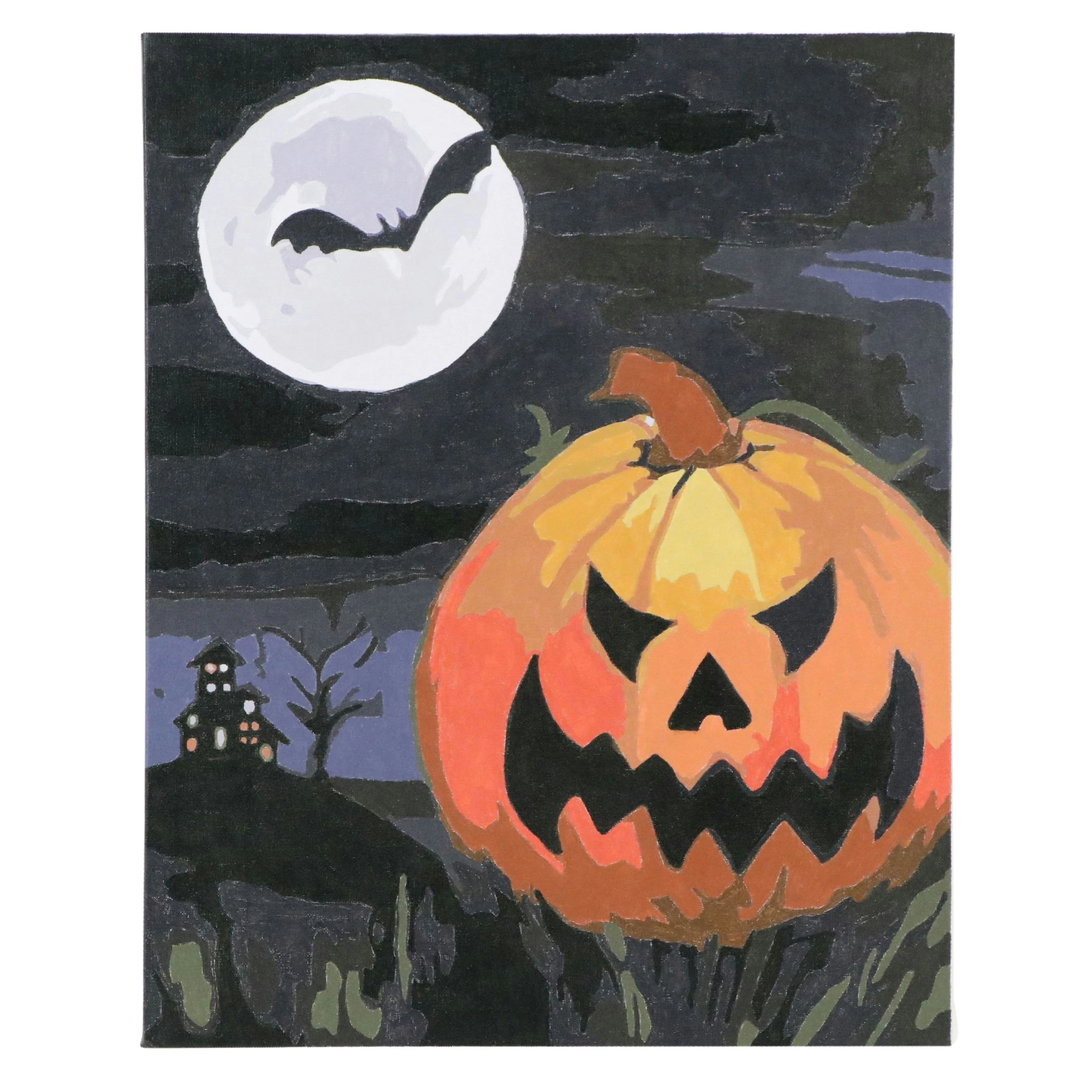 Tyler Spohn Halloween Themed Acrylic Paint-by-Numbers Painting, 2025
