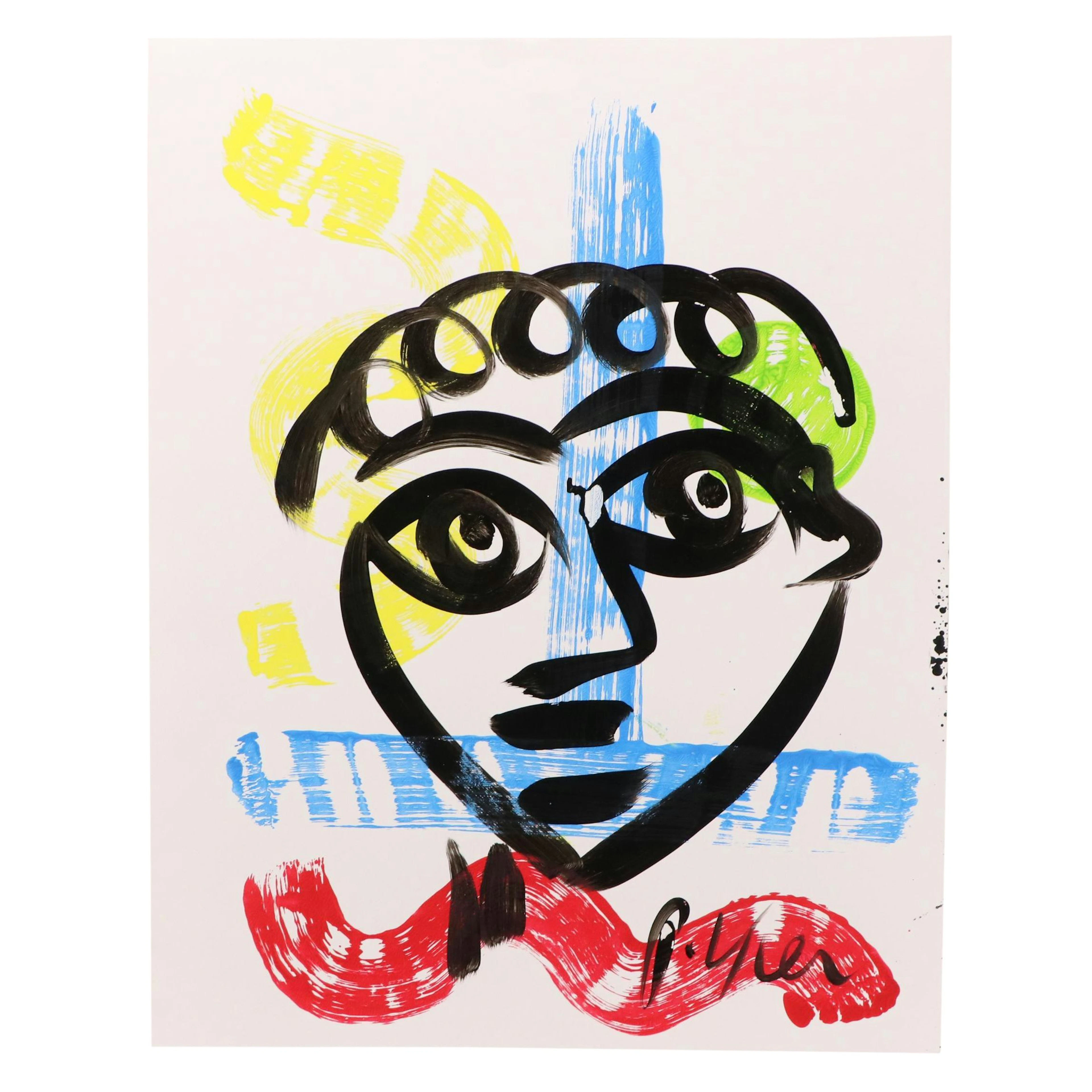 Peter Keil Abstract Acrylic Portrait