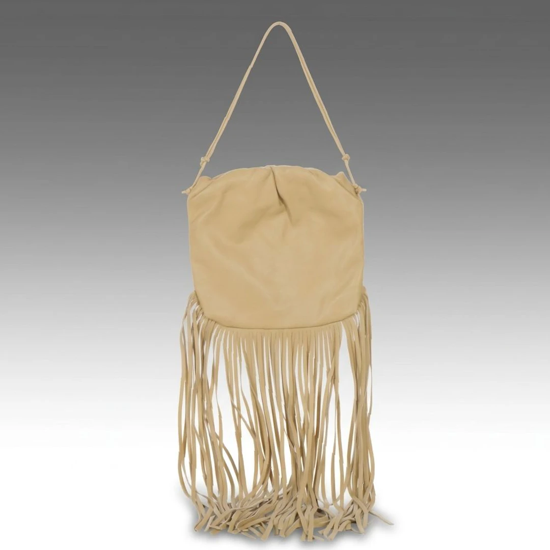 Bottega Veneta The Fringe Shoulder Bag in Nappa Leather
