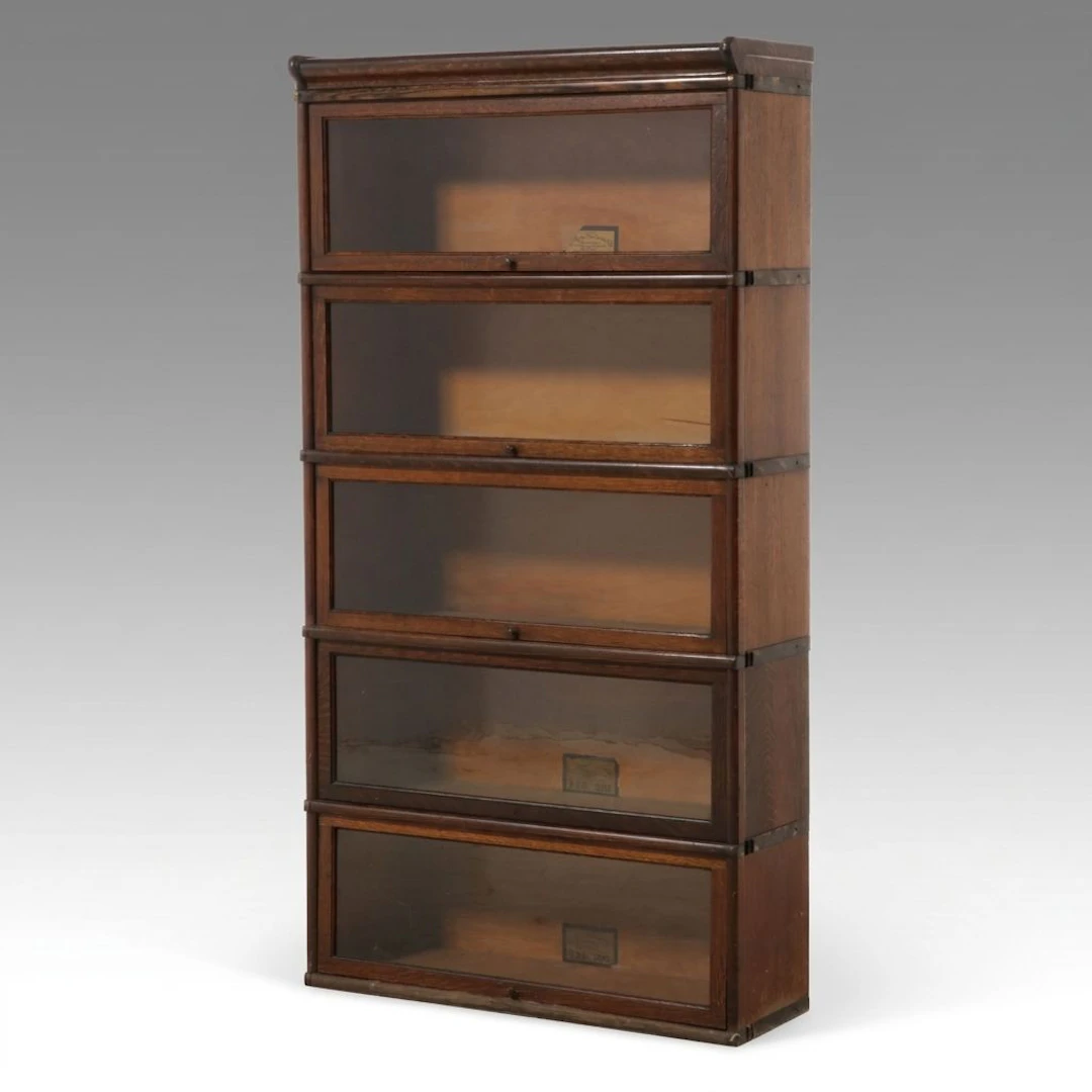 The Globe-Wernicke Co. Quartersawn Oak Five-Stack Barrister's Bookcase