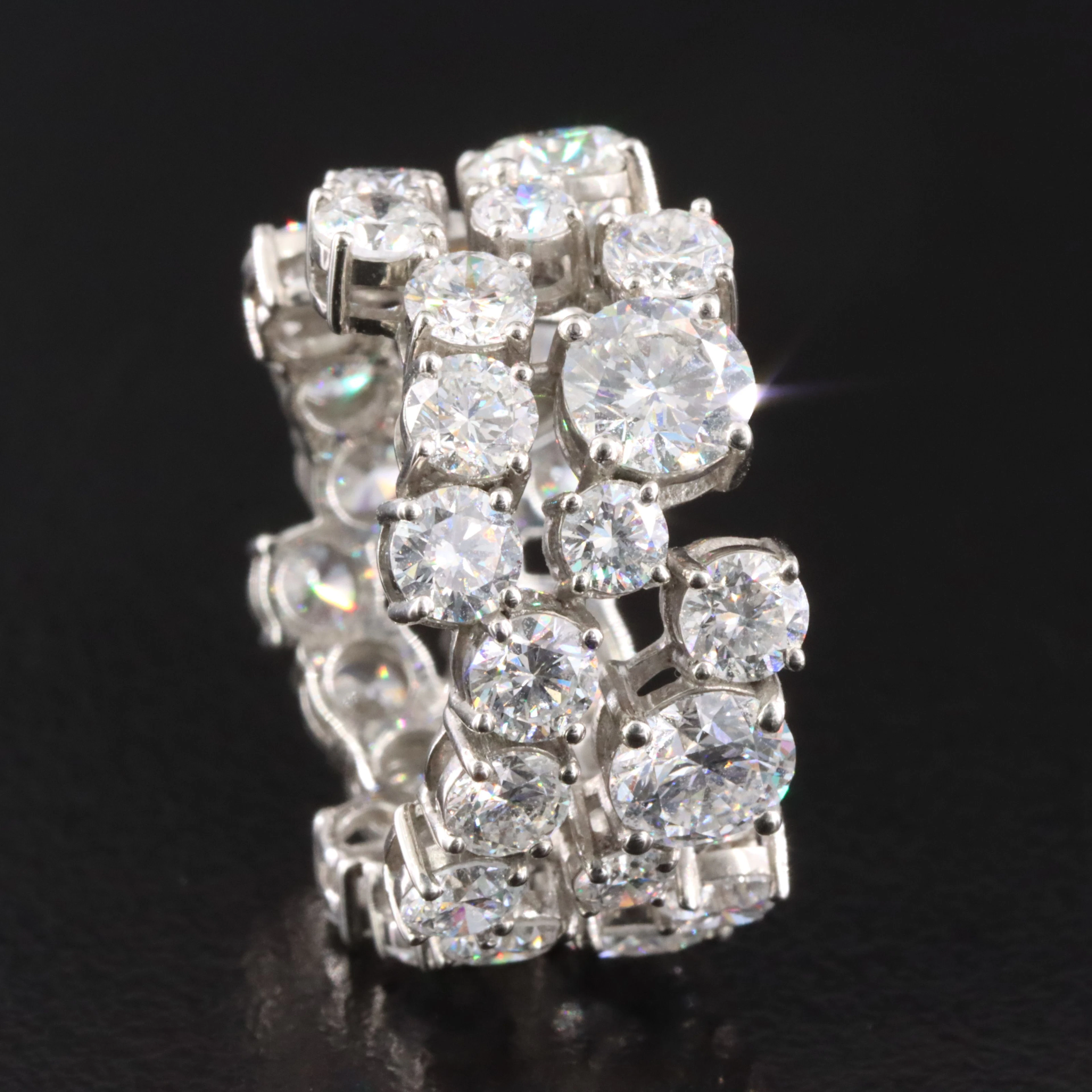 Platinum 8.29 CTW Lab Grown Diamond Eternity Band