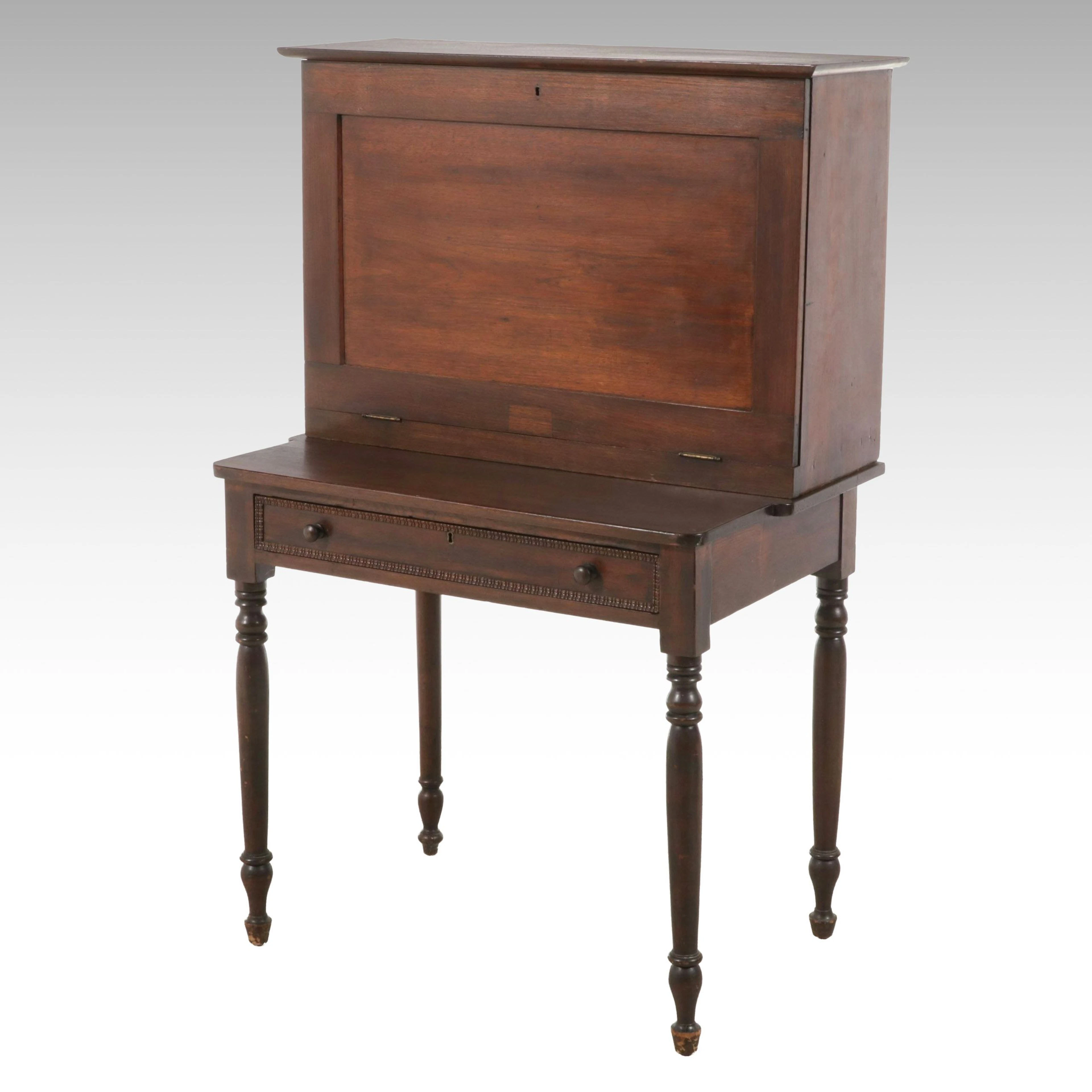 Antique Federal Style Mahogany Fall-Front Desk