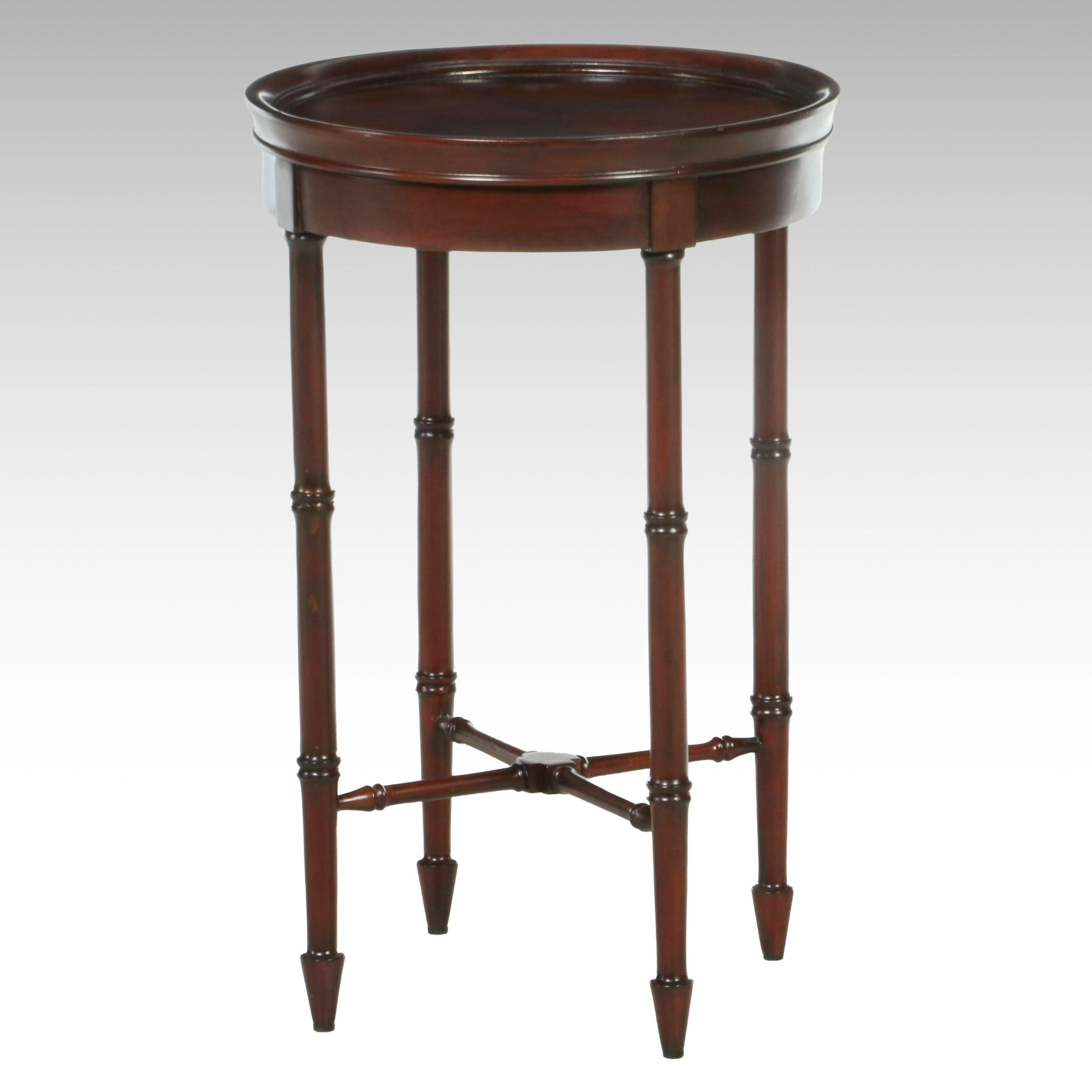 Hekman Furniture Hepplewhite Style Cherry Finished Round Accent Table