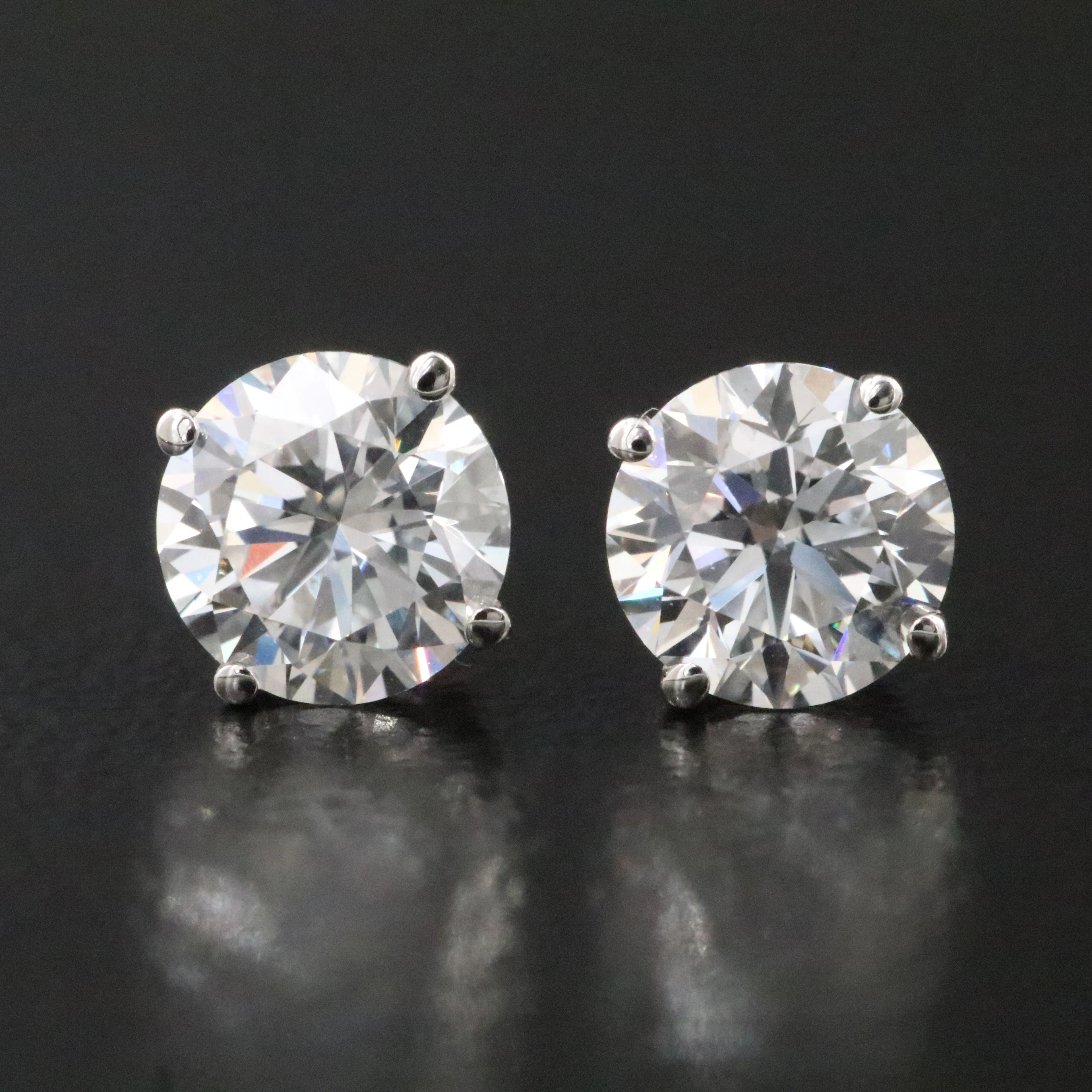 14K 1.00 CTW Lab Grown Diamond Solitaire Earrings with IGI Report