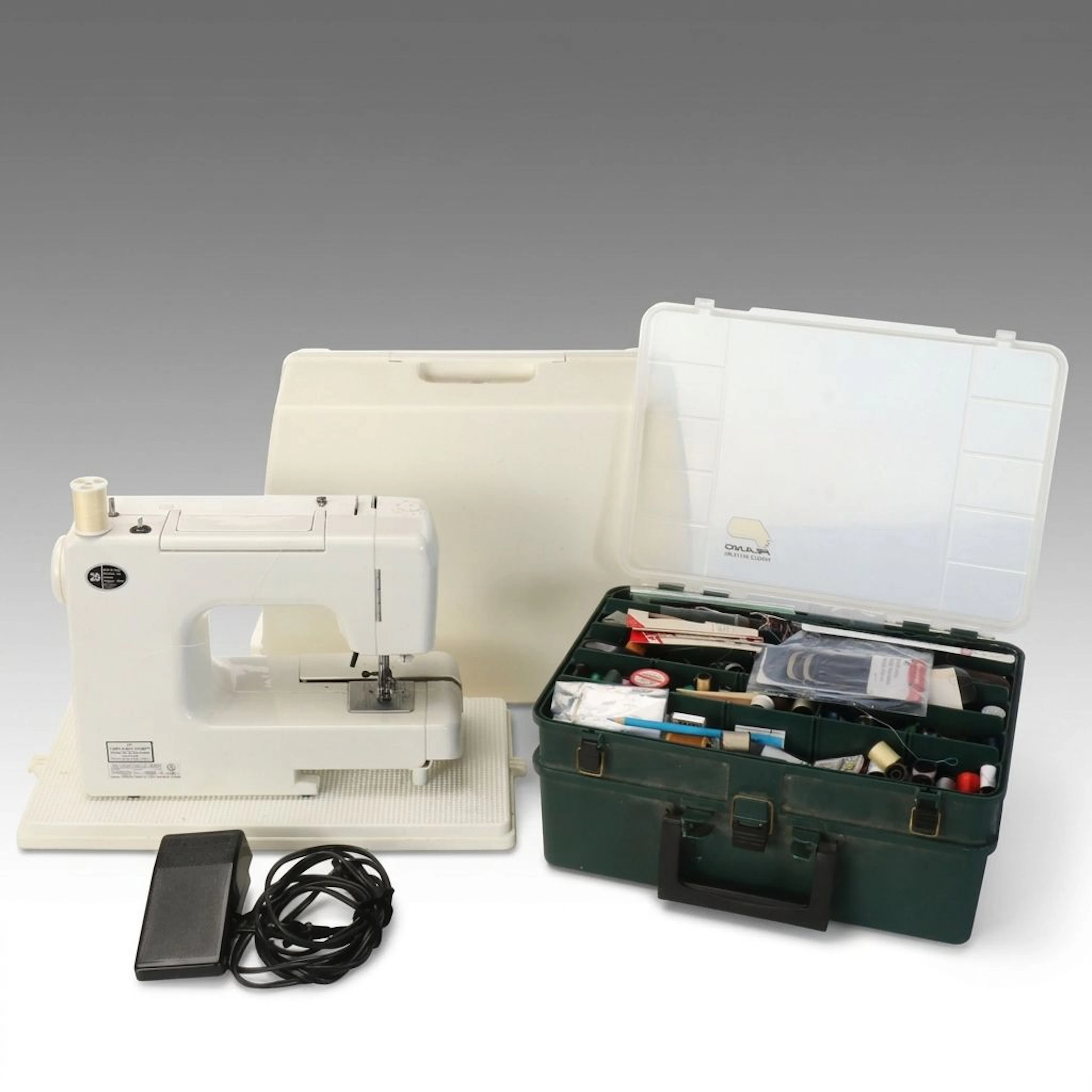 Kenmore Electric Sewing Machine and Accessories, Late 20th C.