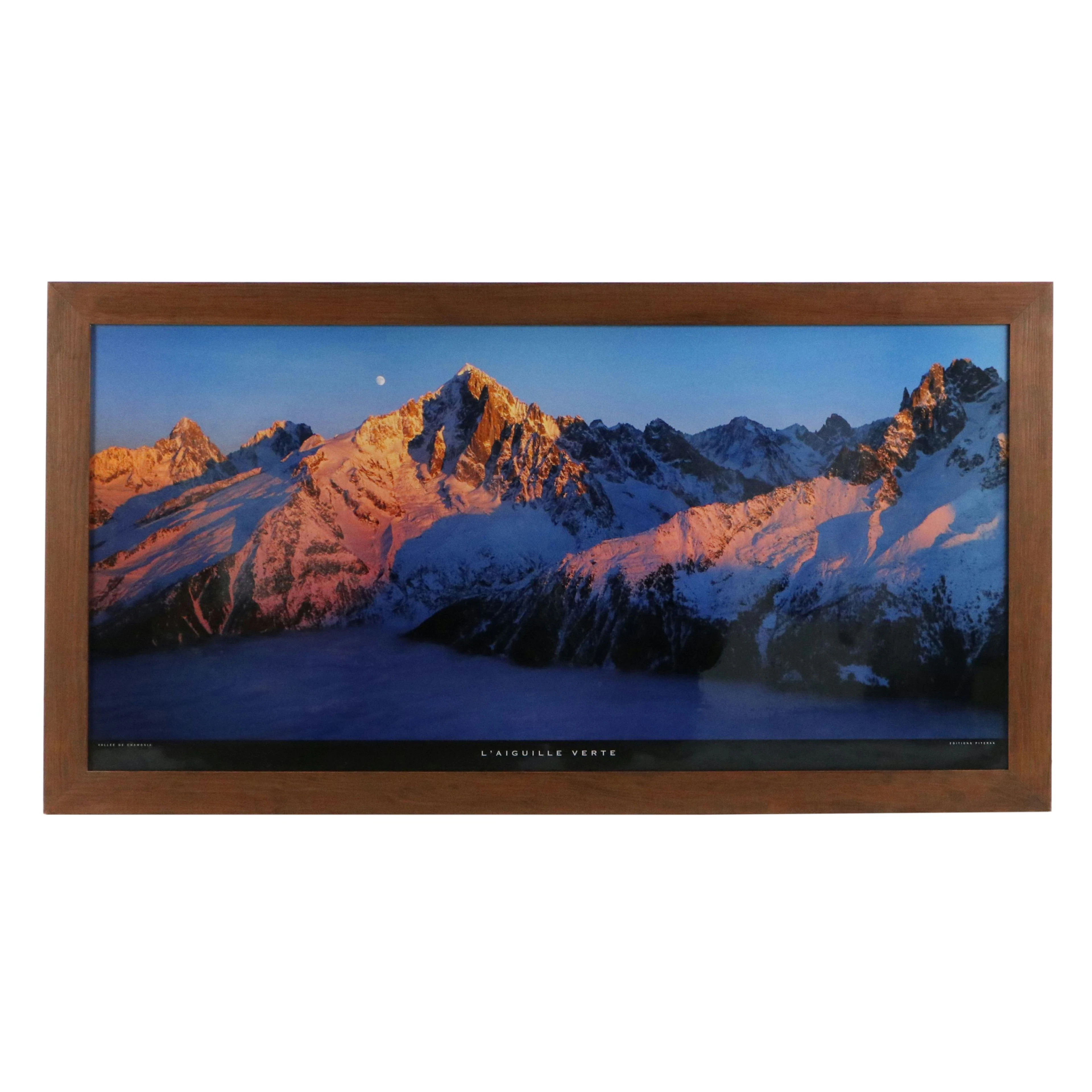 After Philippe Fragnol Landscape Offset Lithograph "L'aiguille Verte"