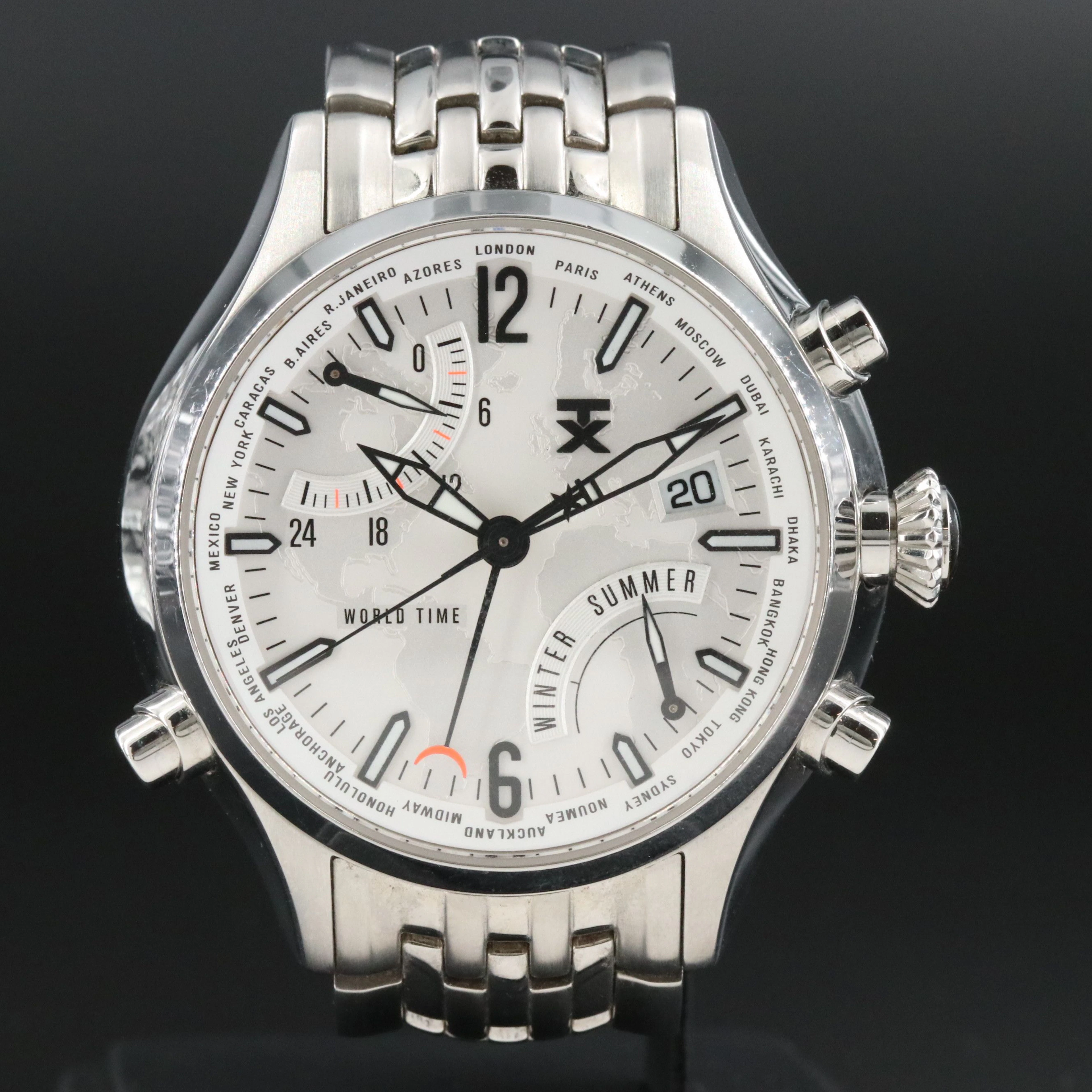 TX TechnoLuxury 500 Series World Timer Quartz Watch T3B821