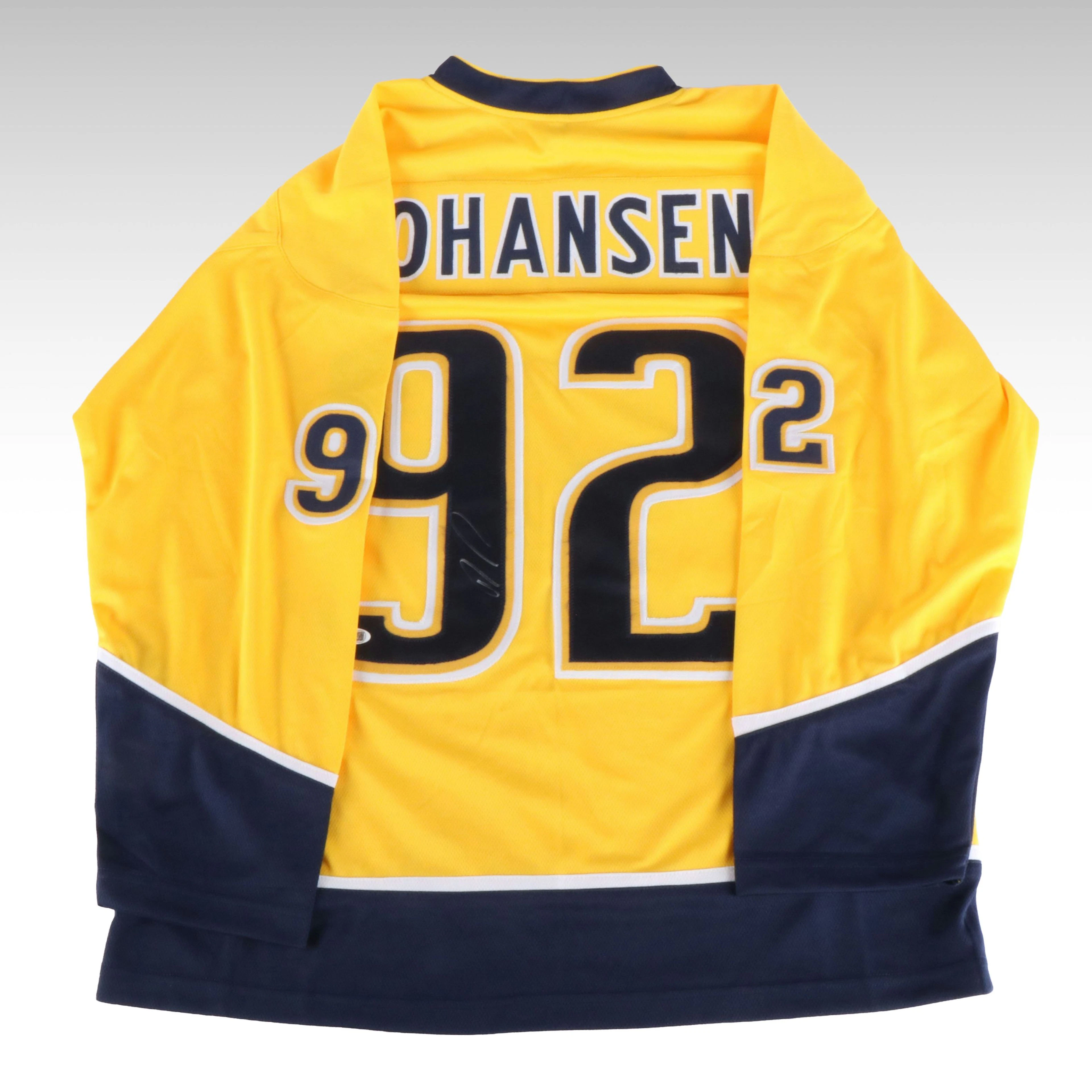 Ryan Johansen Signed Nashville Predators Hockey Jersey, JSA