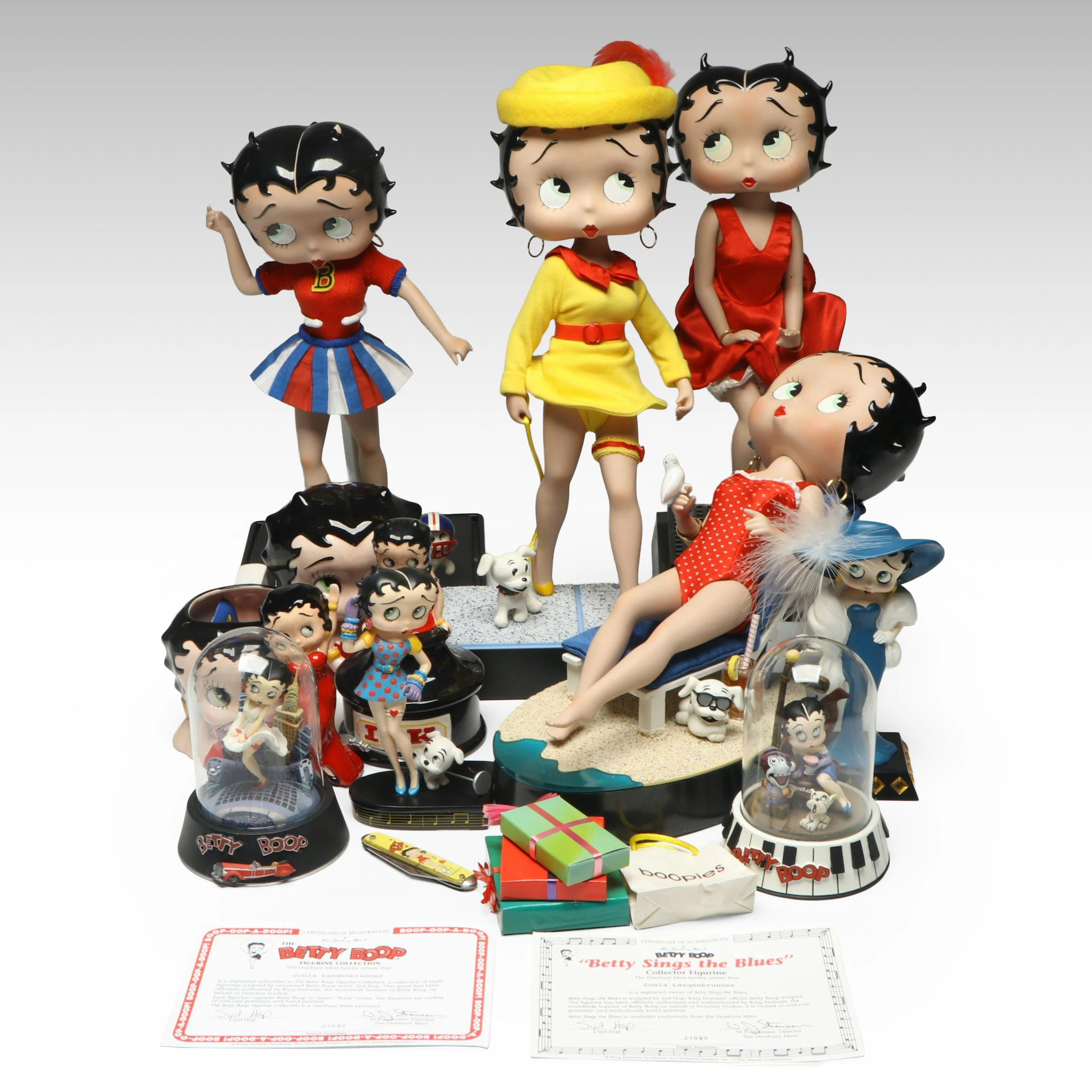 Danbury Mint "Toast of the Town" with More Betty Boop Figurines and Memorabilia
