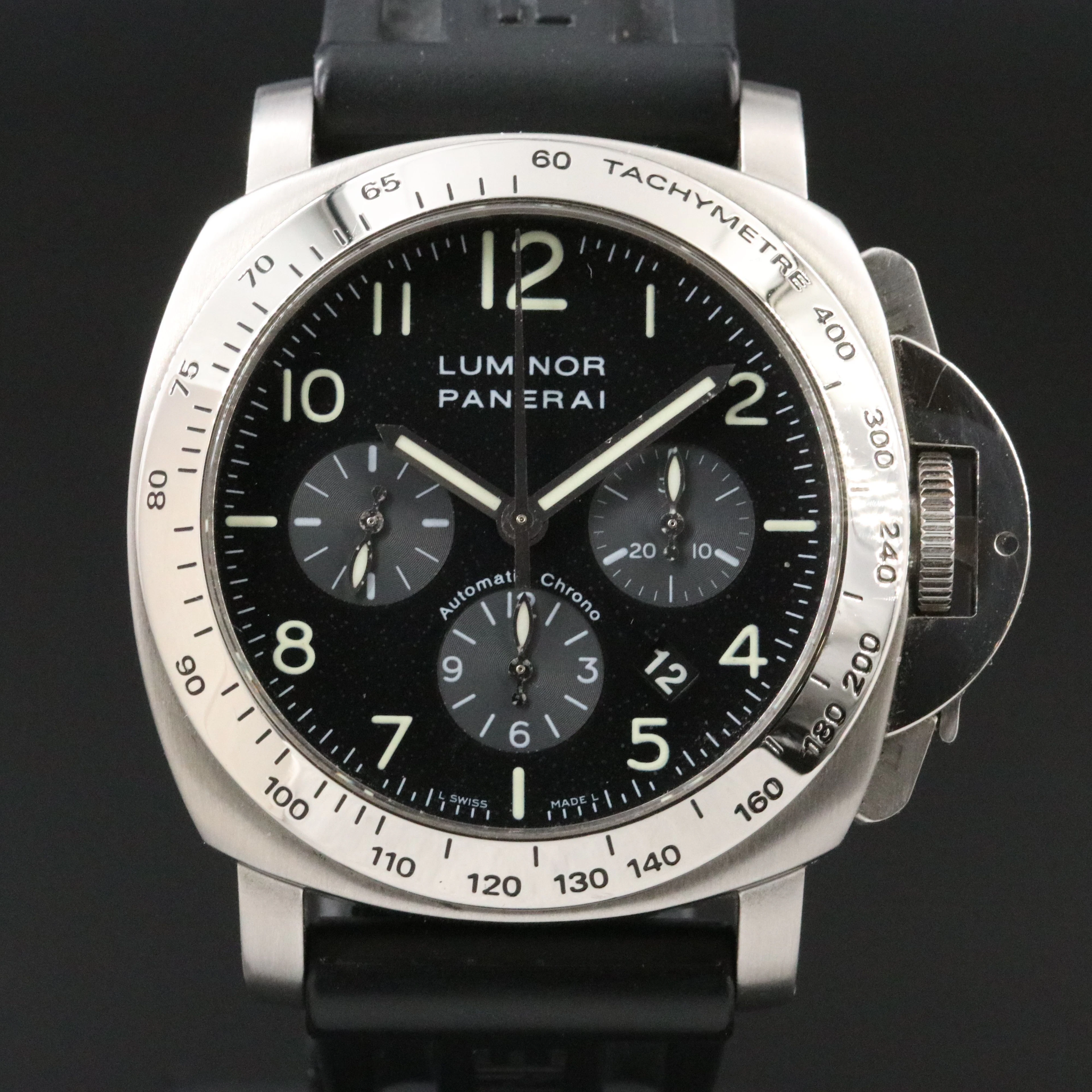 Panerai Luminor Chronograph 44mm F Series Steel Automatic Watch PAM00162