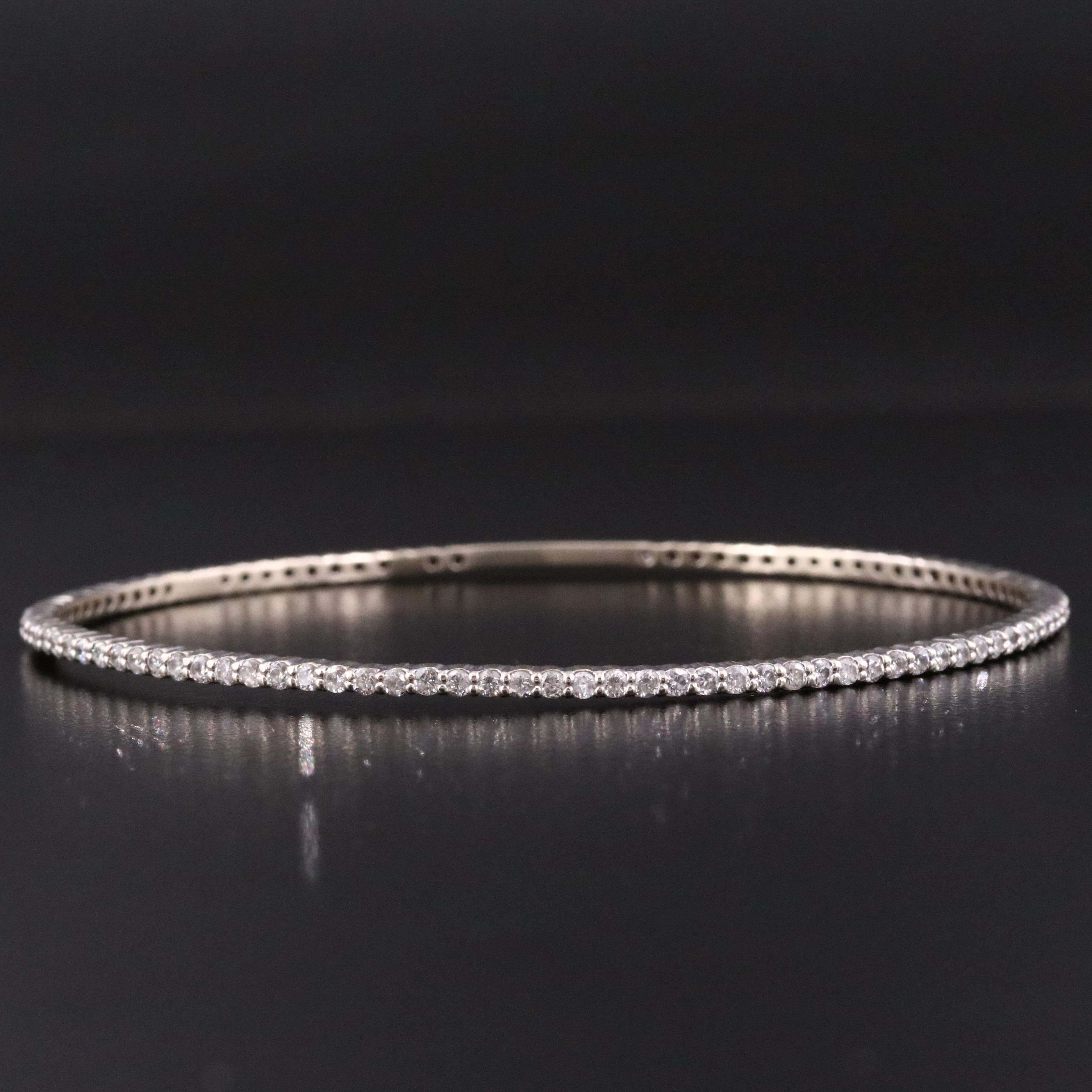 14K 2.90 CTW Diamond Bangle Bracelet