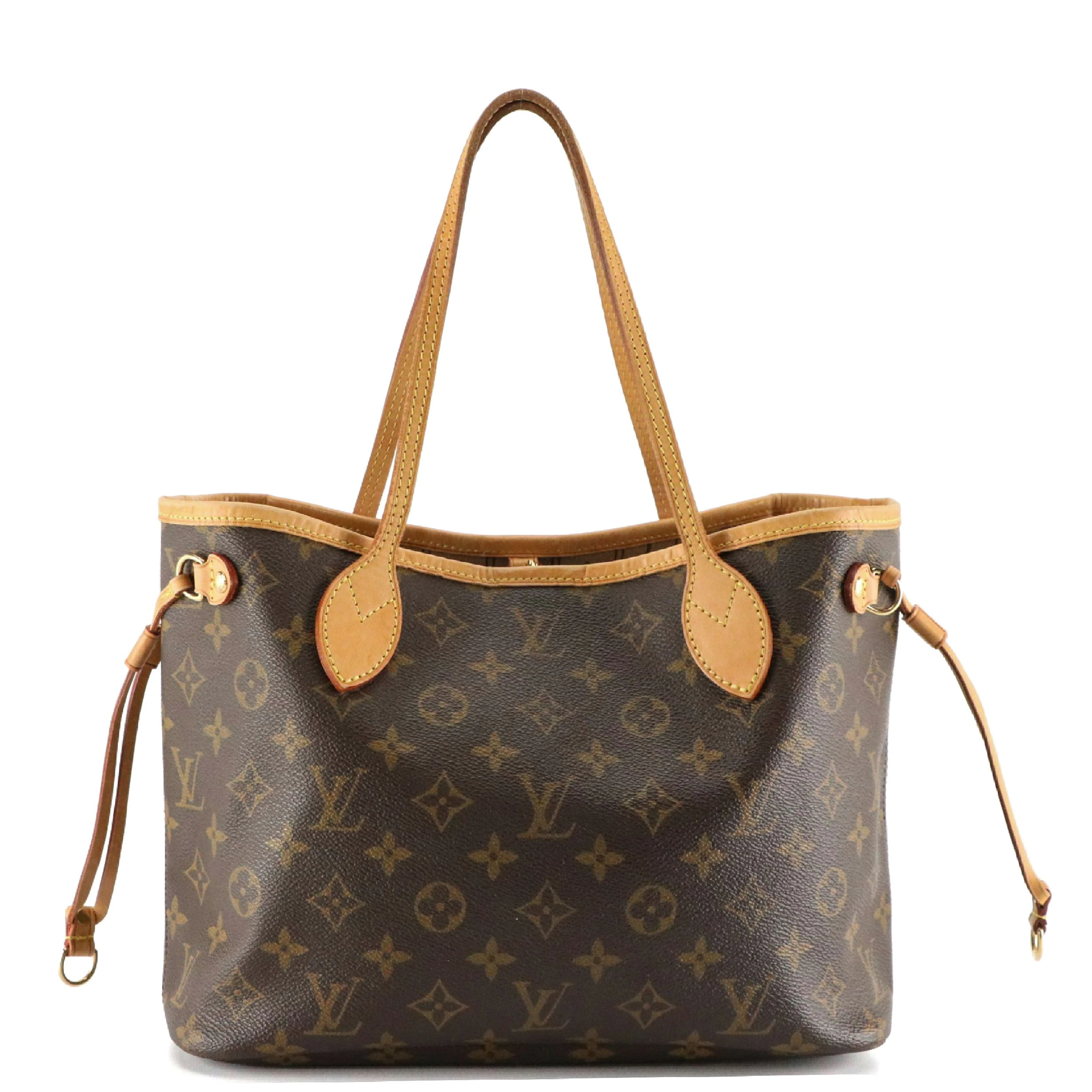 Louis Vuitton Neverfull PM Tote Bag in Monogram Canvas and Leather