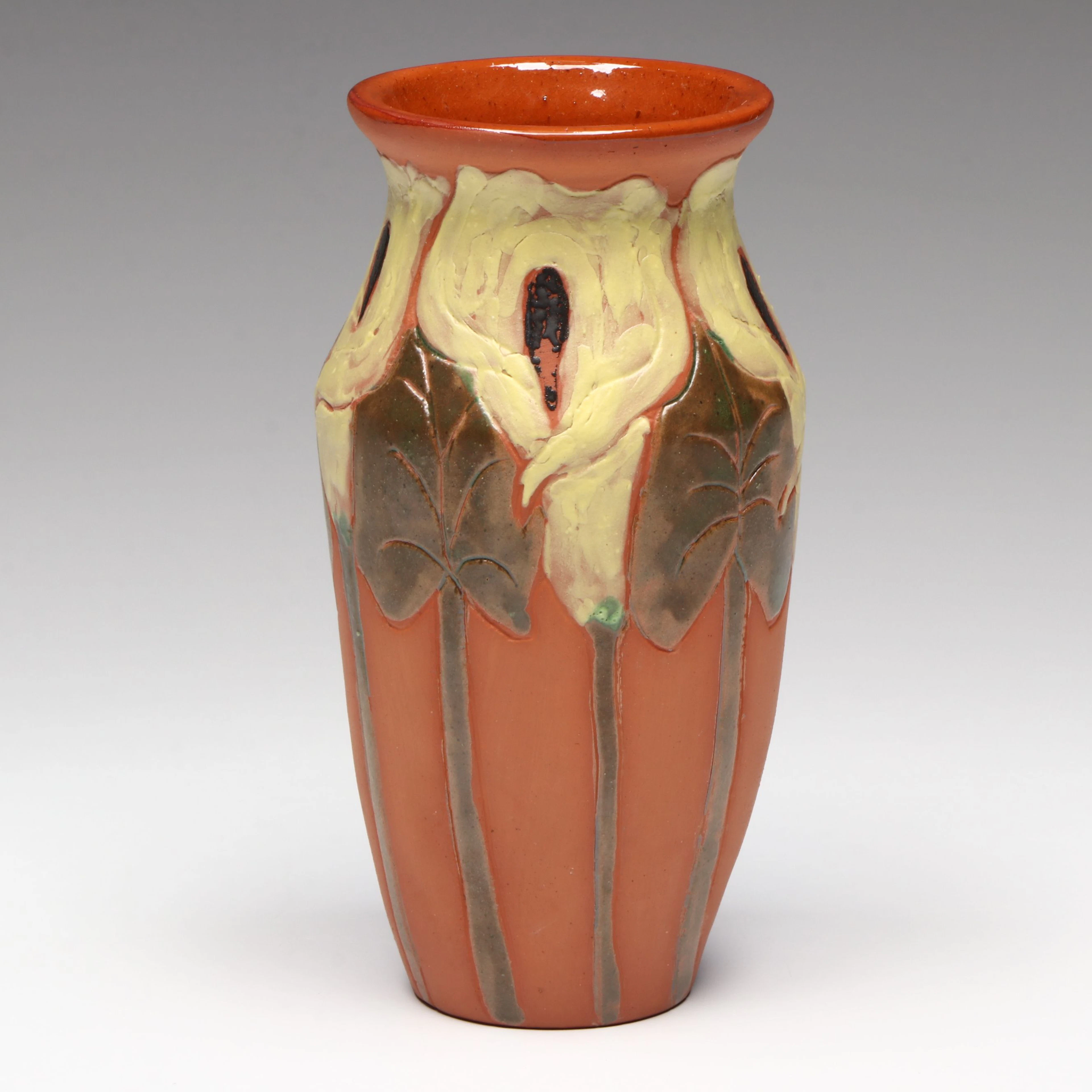 Art Nouveau Style Earthenware Vase, 2003