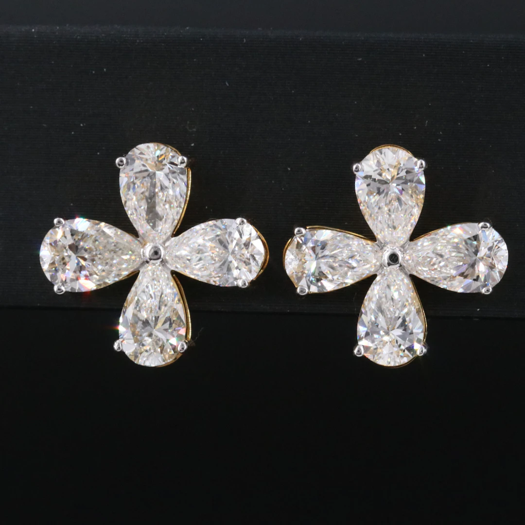 14K 4.46 CTW Lab Grown Diamond Earring
