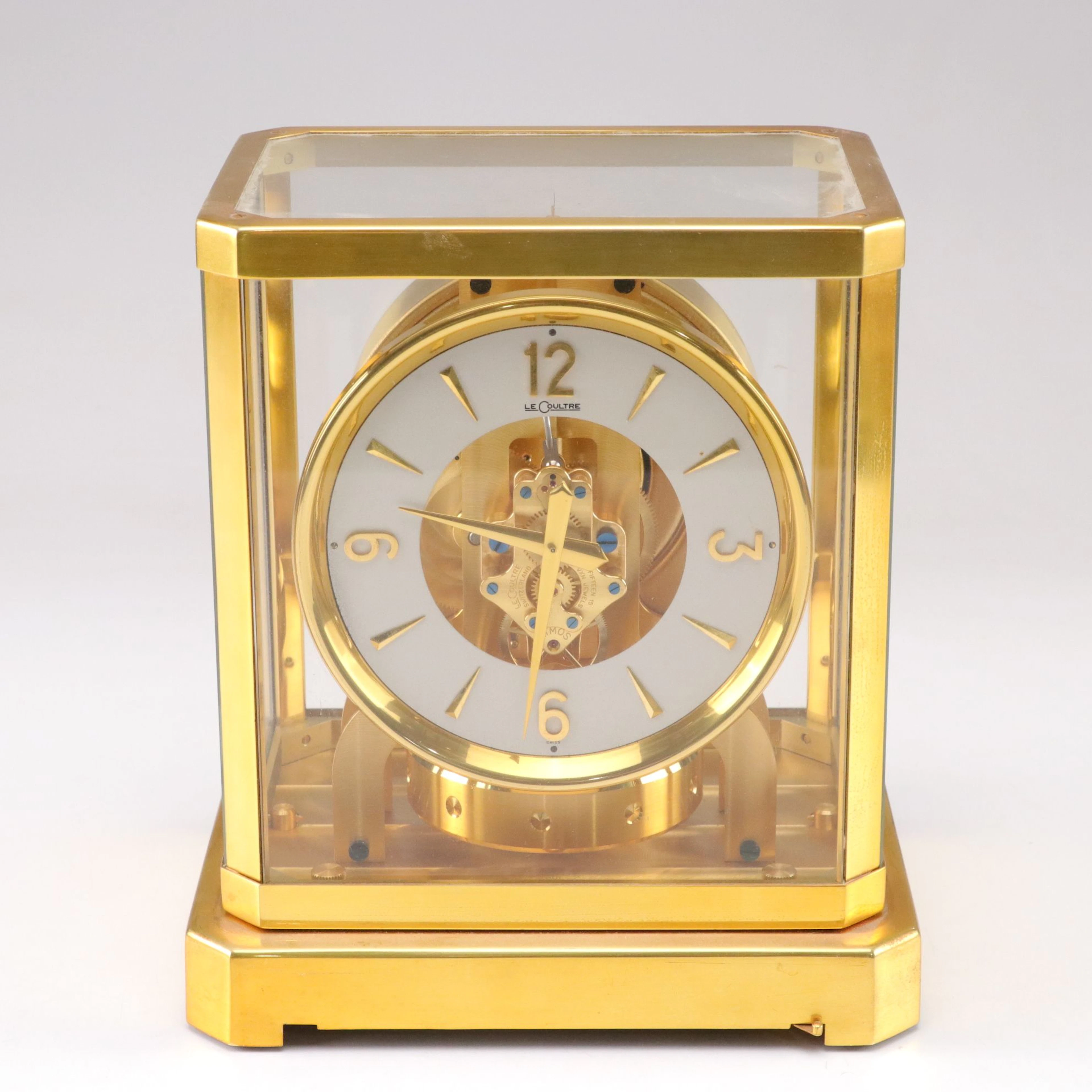 LeCoultre Atmos Brass Perpetual Motion Clock, Ca. 1950s