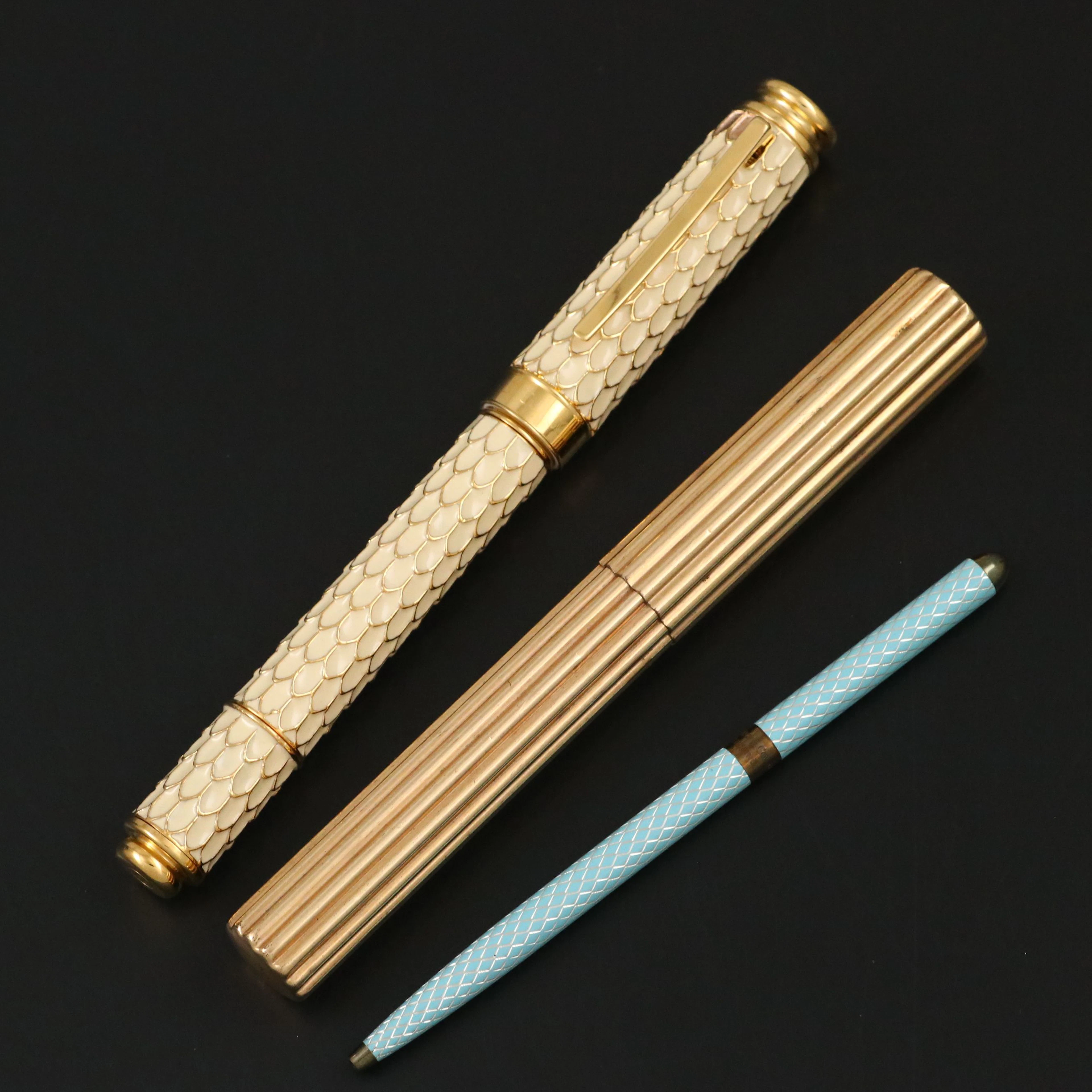 Tiffany & Co. Sterling and Enamel Ballpoint Pen with Neiman Marcus